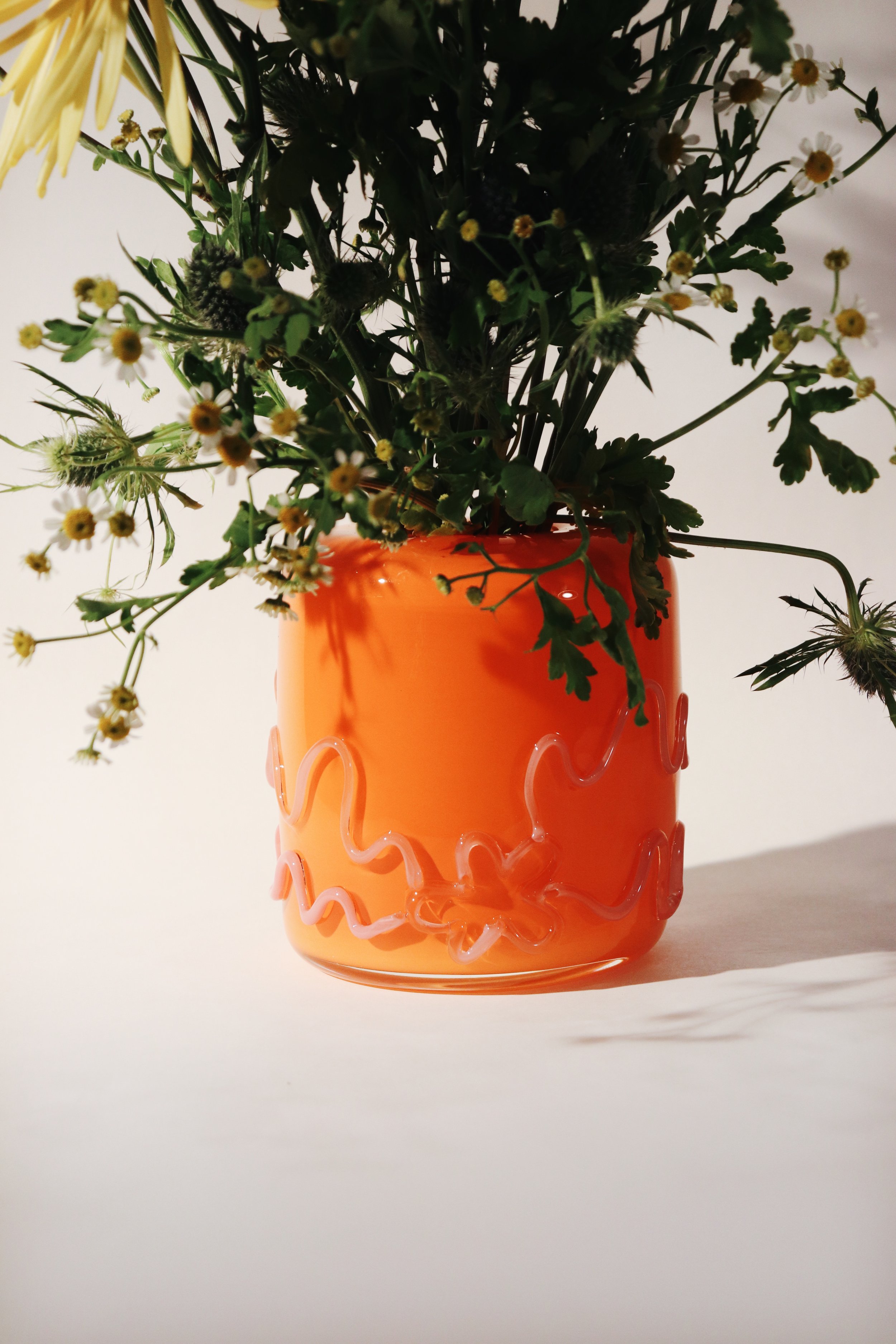Orange Cake Vase