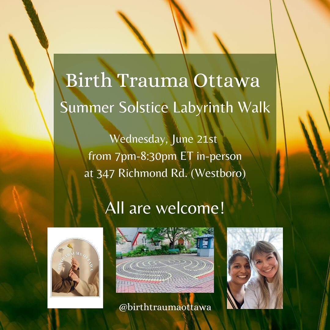 We&rsquo;d love for you to join us in Birth Trauma Ottawa&rsquo;s first community activity!

Labyrinths have been around for a very long time. Please don&rsquo;t mistake them with mazes, which are designed to confuse!

People all over the world have 
