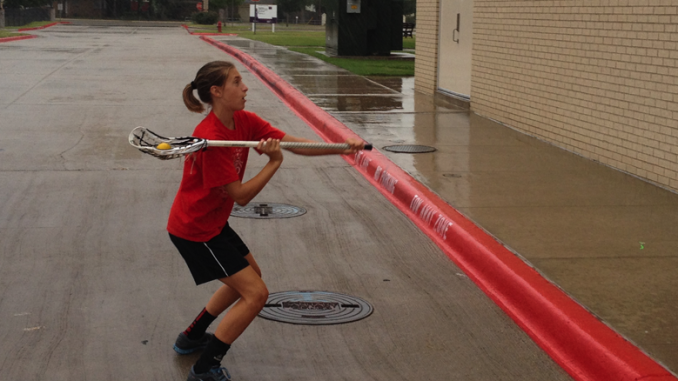 Standing Two-Hand Behind-the-Back (BTB) Wall Ball Drill for Women’s Lacrosse