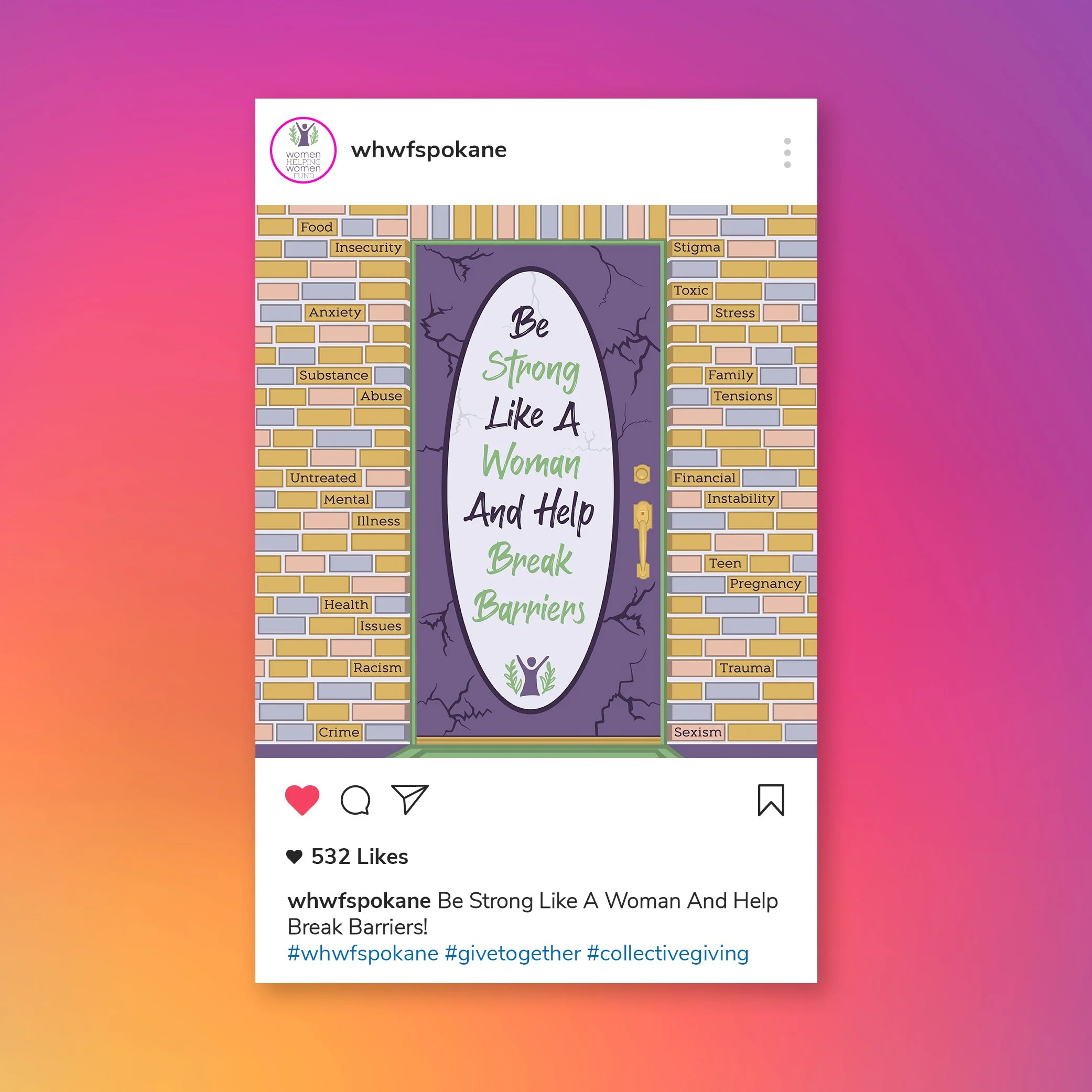 Women Helping Women Fund instagram post