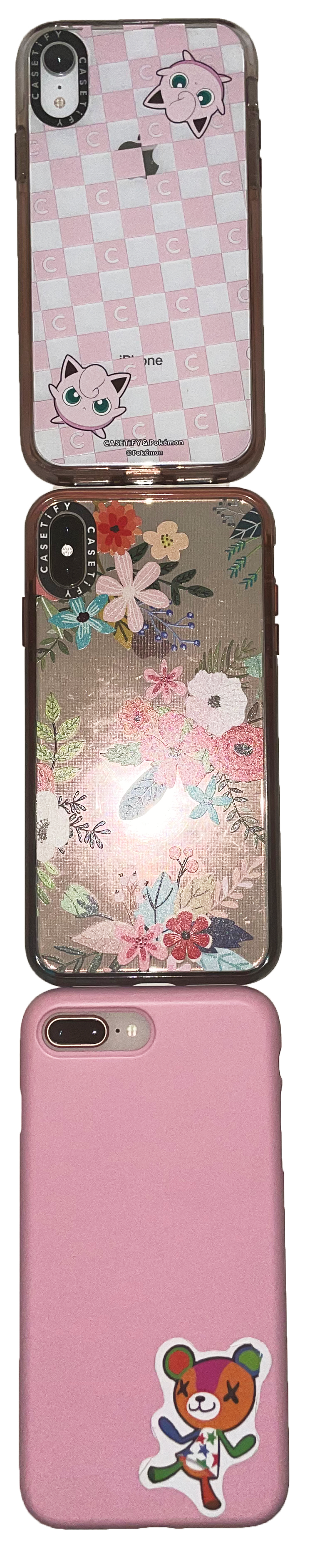 Letter I made of phones