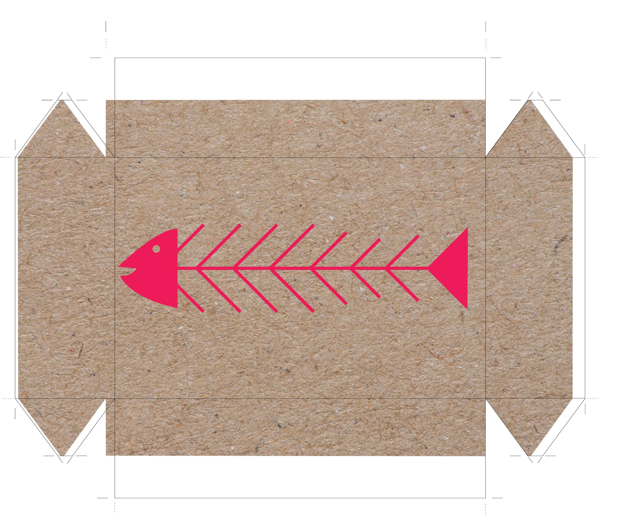 Finished version cardboard mockup back view