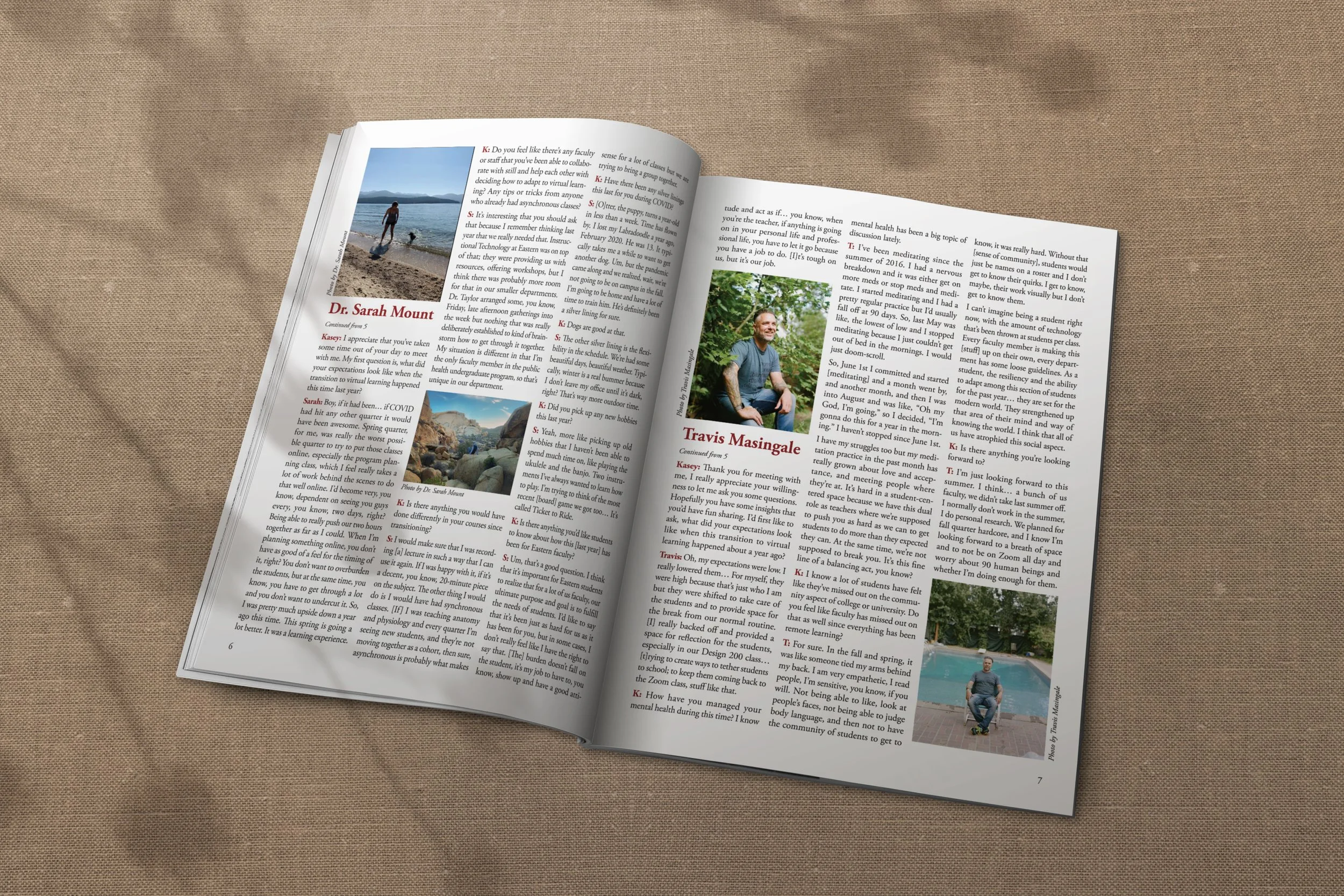 Eastern Washingotn University Newsletter Booklet mockup
