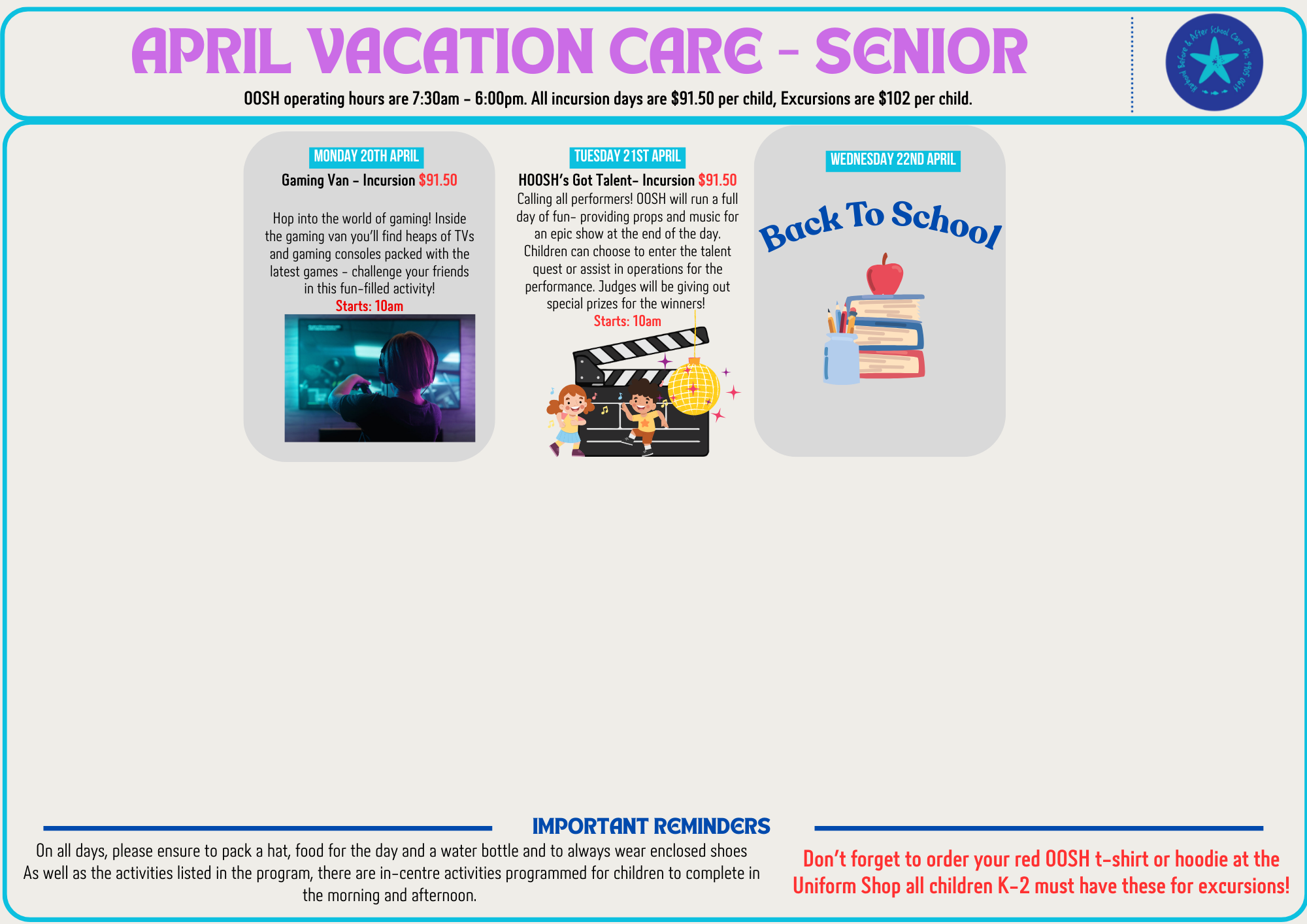 Our Programs — Harbord OOSH