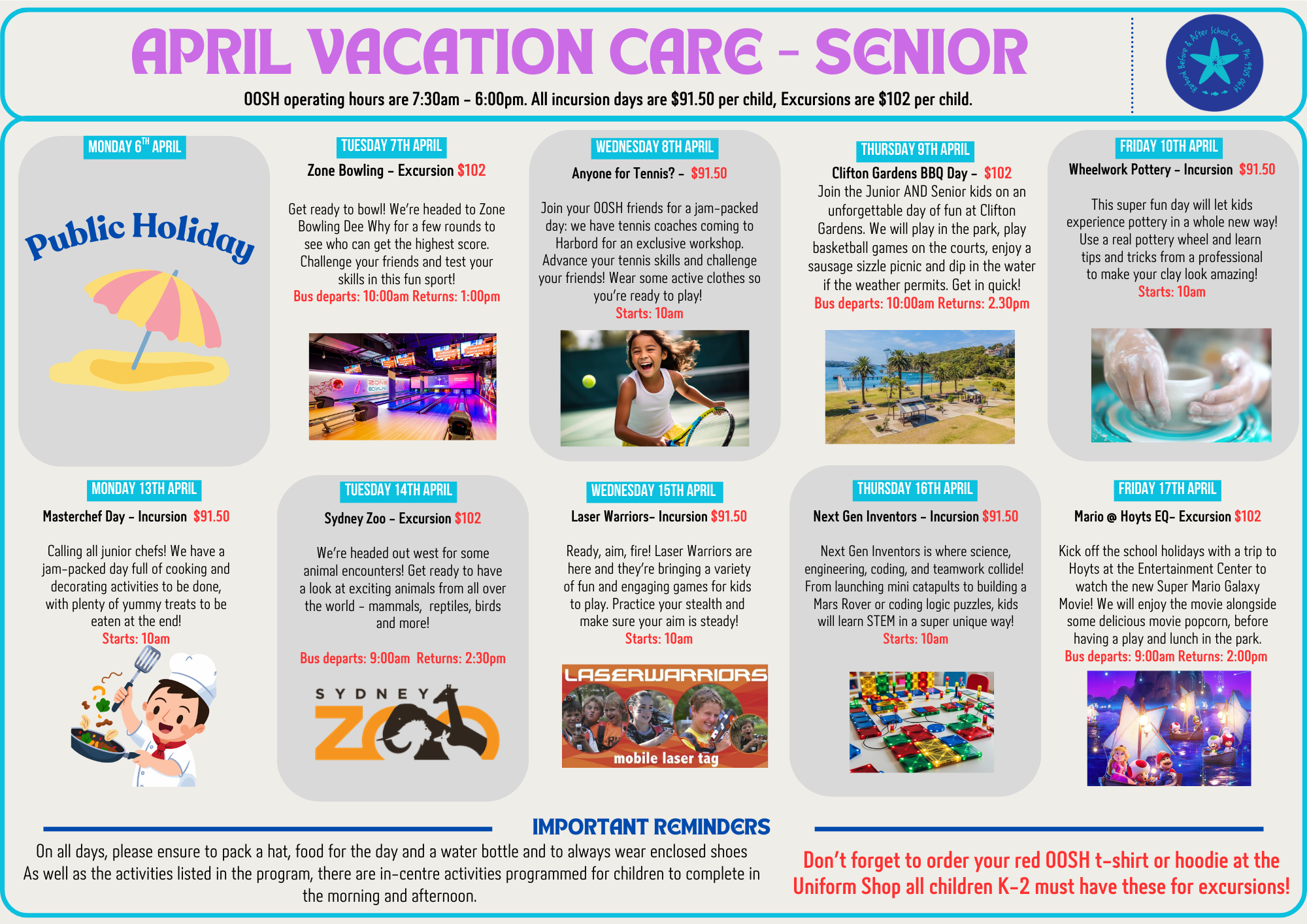 Our Programs — Harbord OOSH