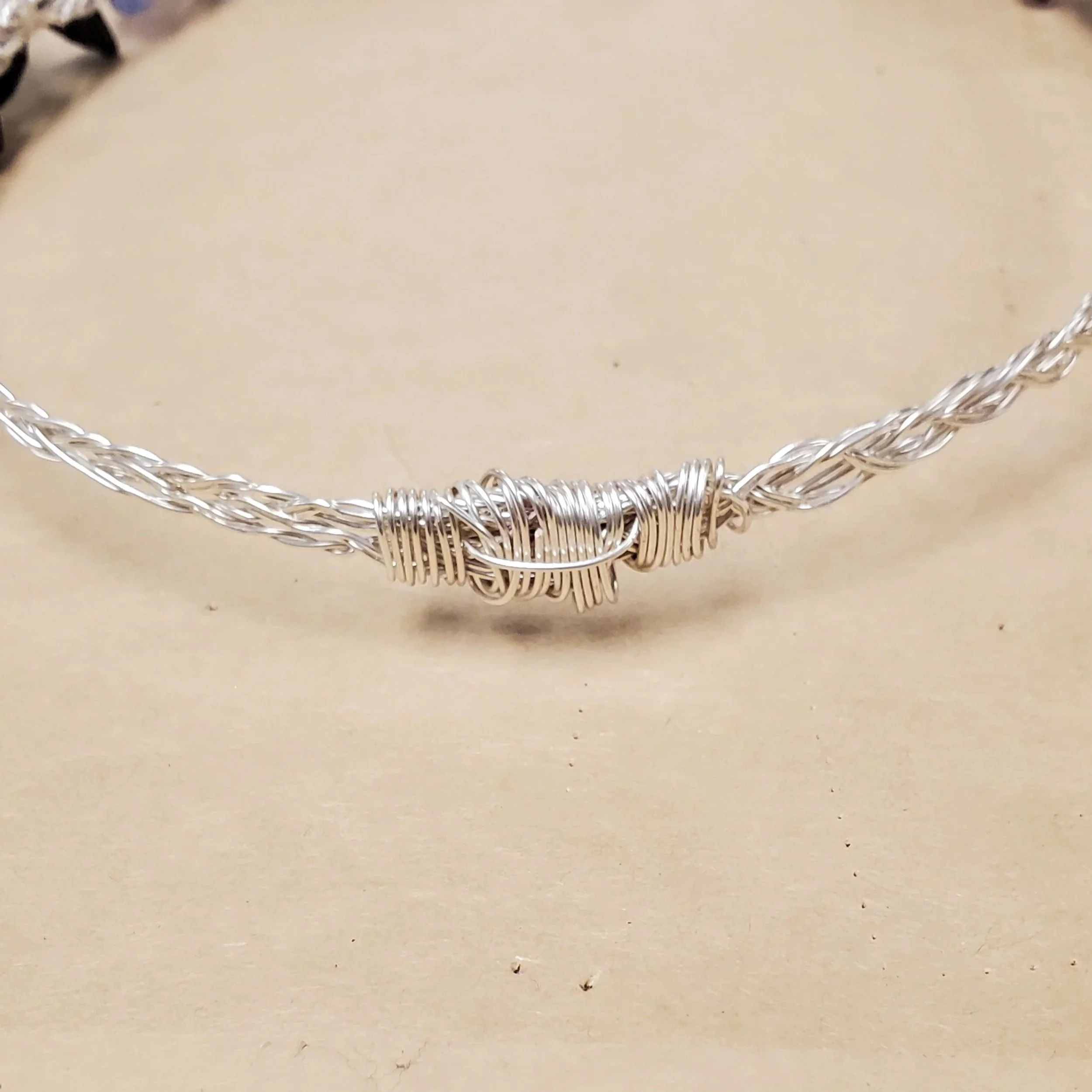 Wire wrapping the crown closed