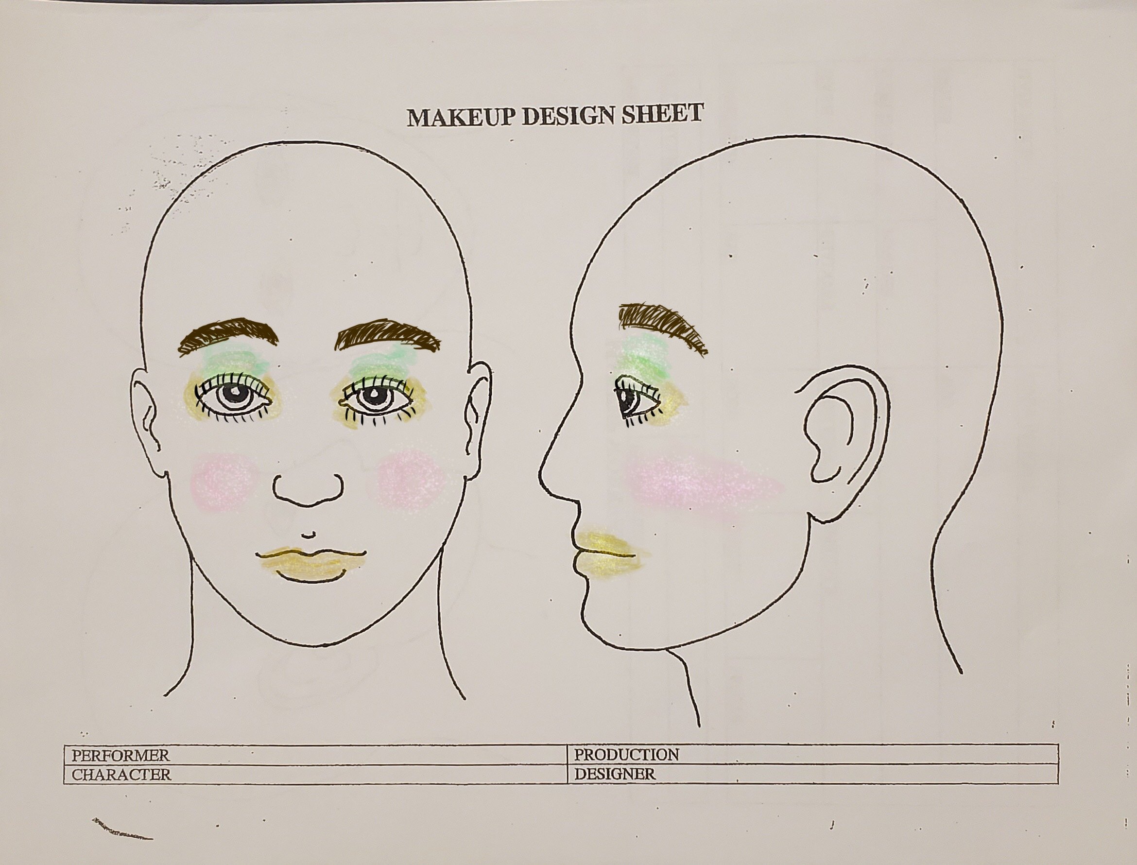 Tinker Bell Glamour Makeup Design