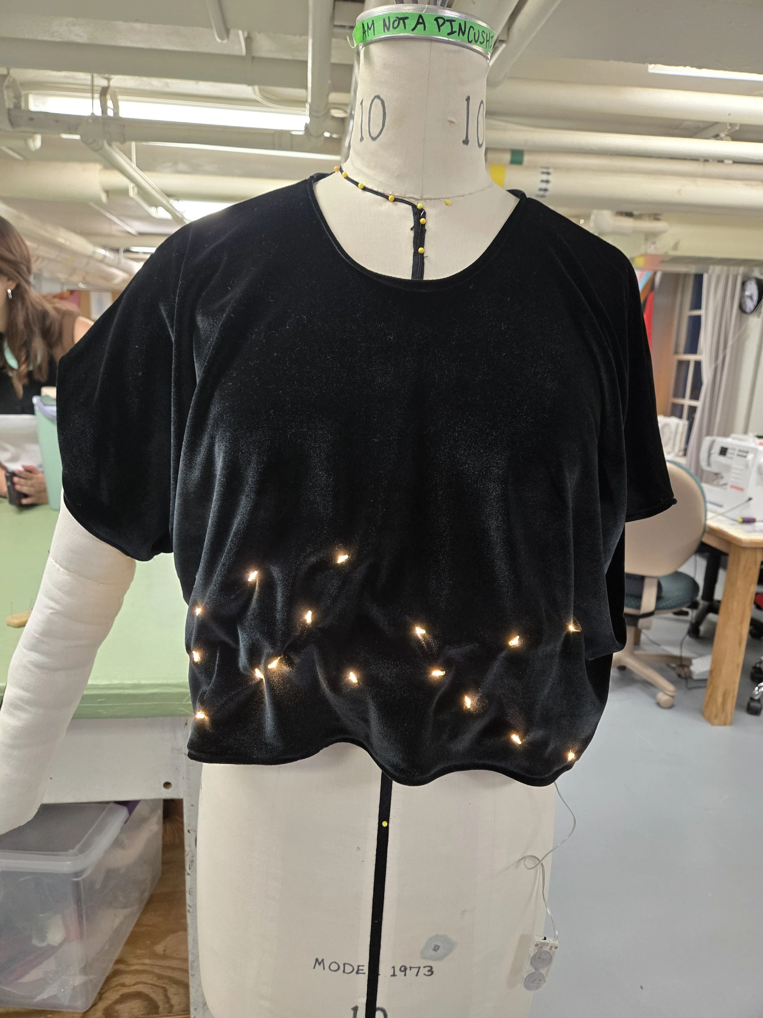 Second mockup with test lights