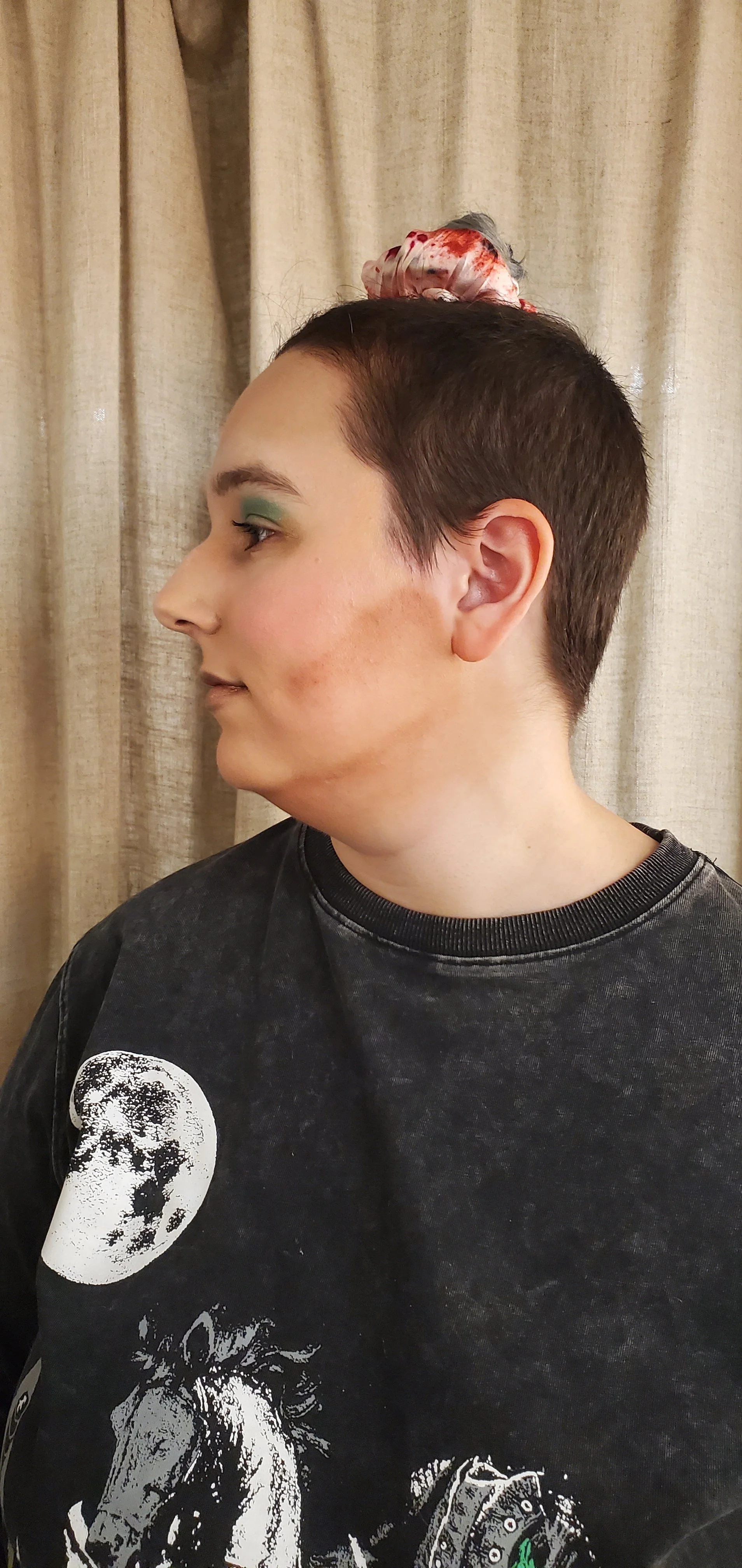 Tinker Bell Glamour Makeup - Left Side