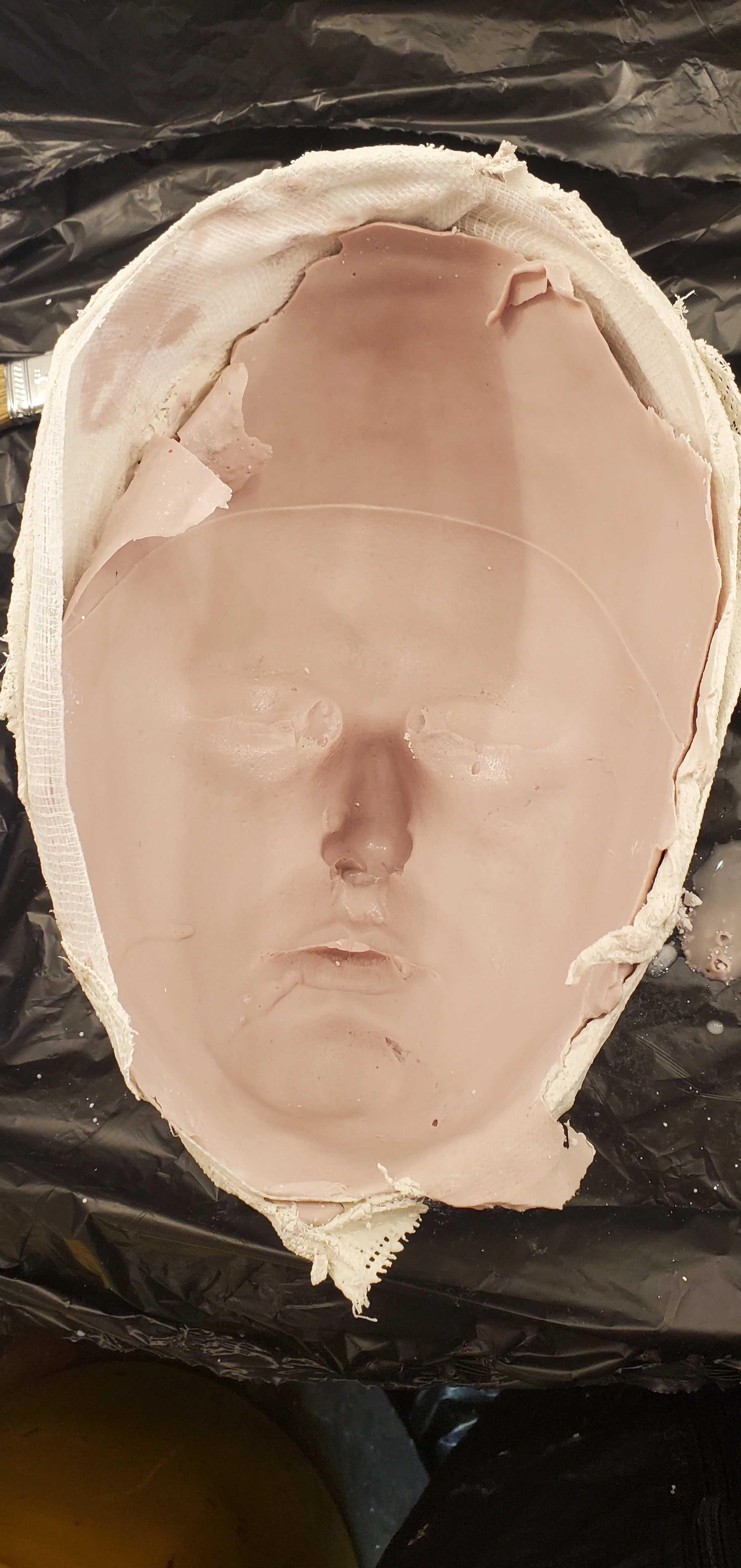 Face mold after demolding