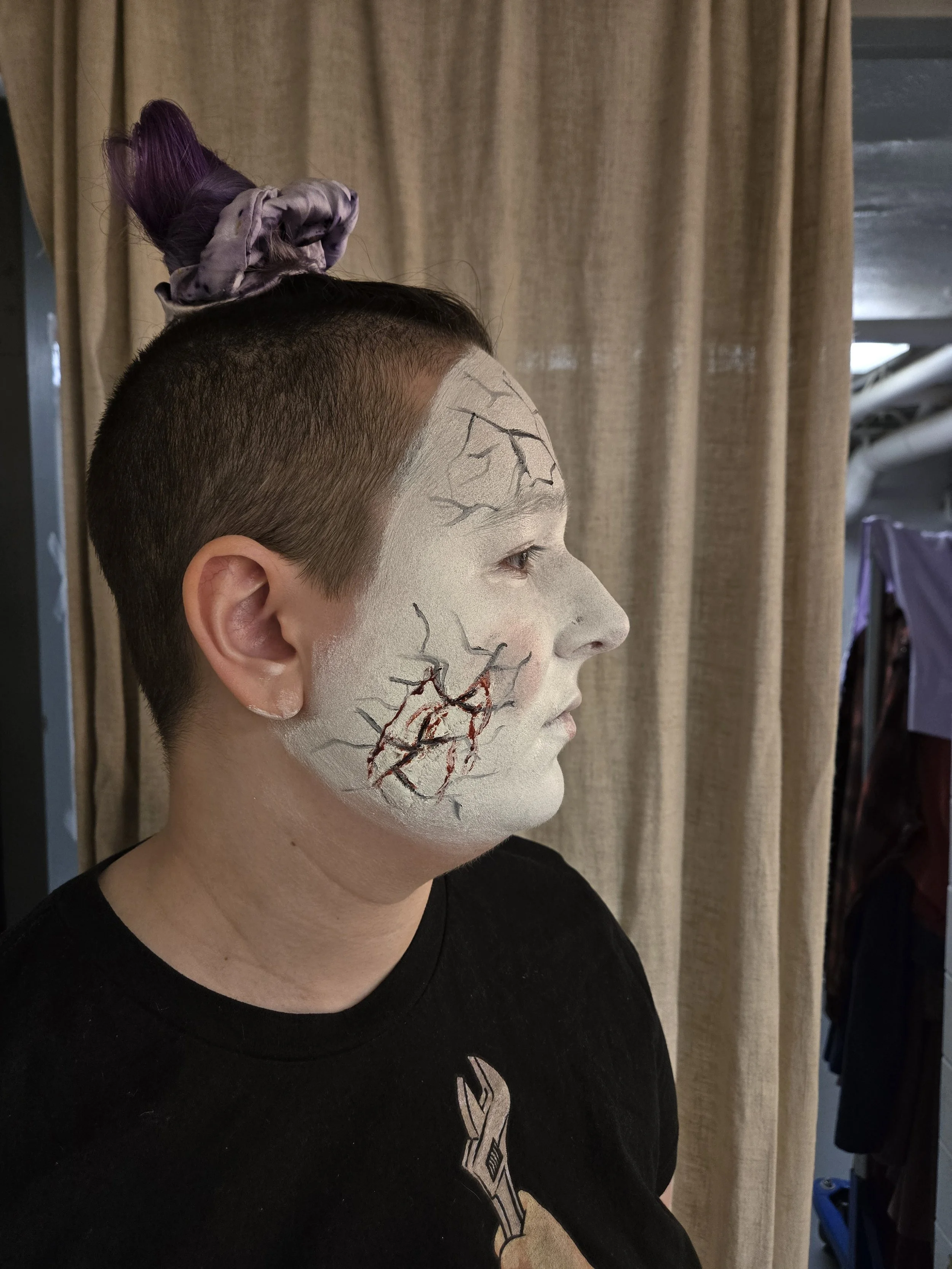 Bleeding Doll Makeup - Right Side