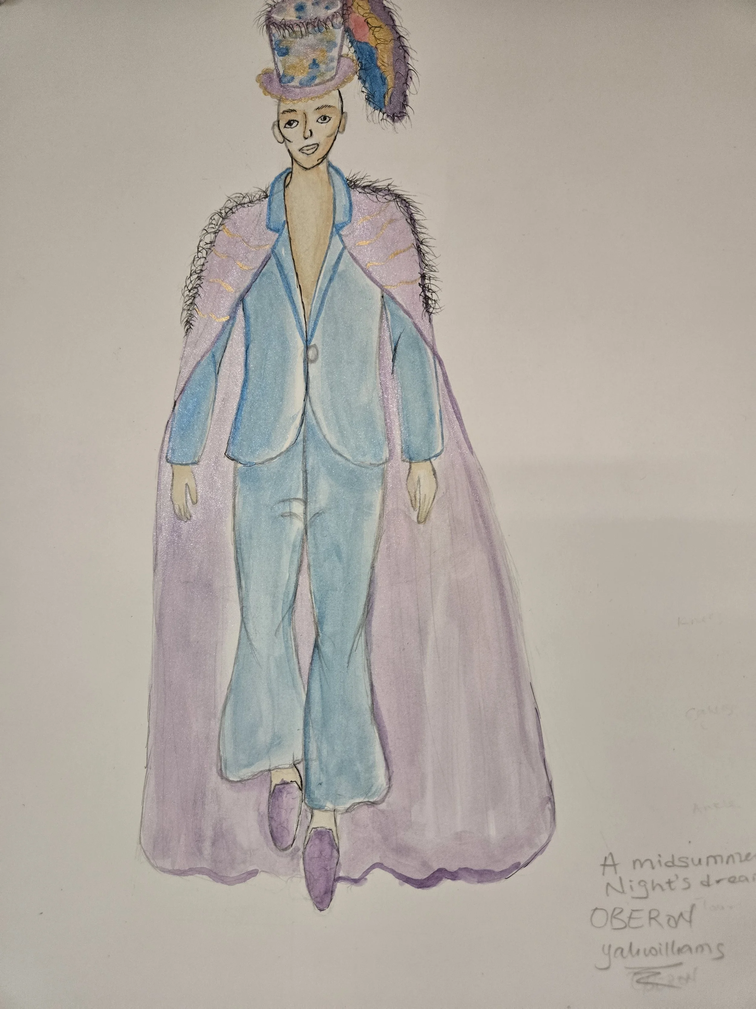 Costume Rendering of Oberon by Esther Yali-Williams