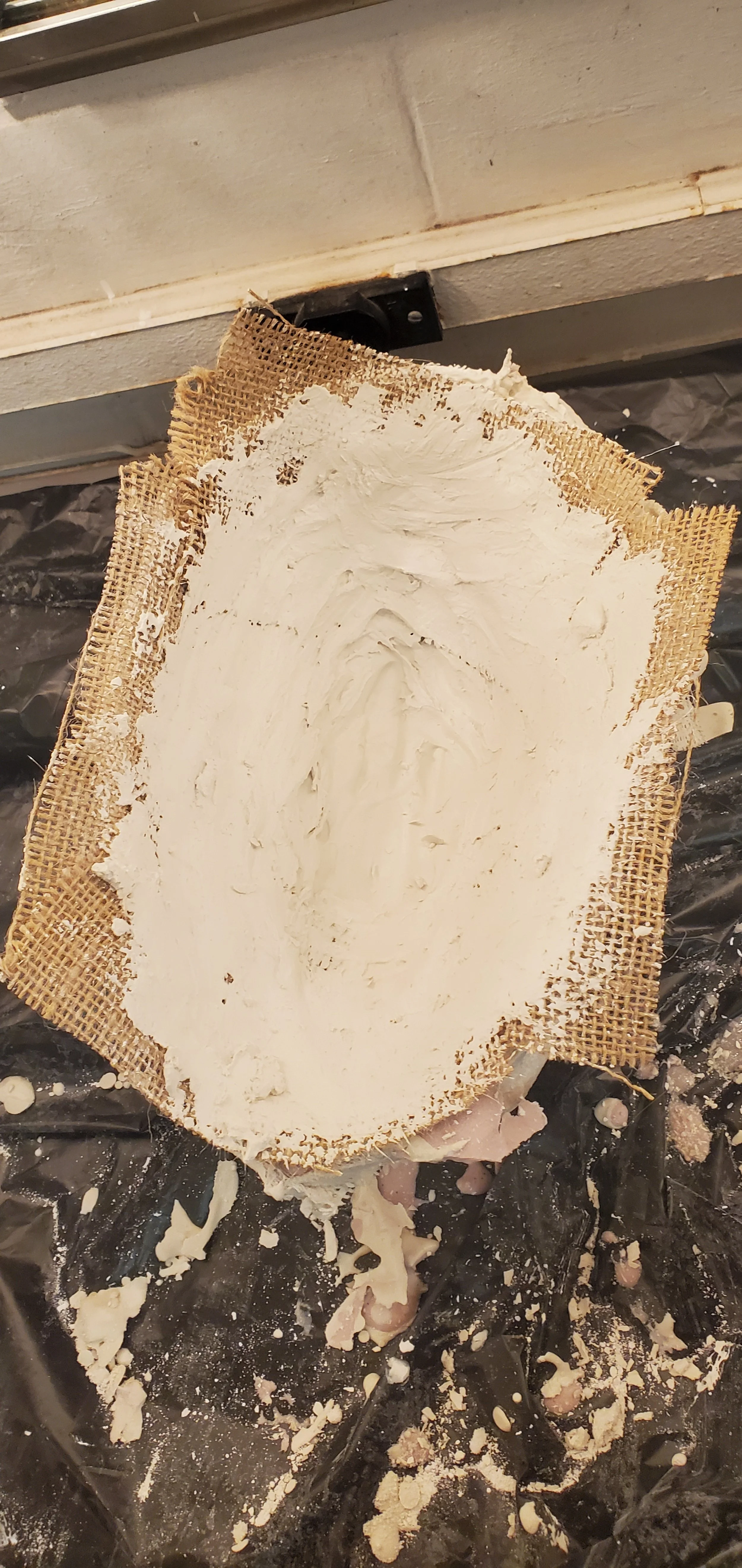 Adding burlap to the edges