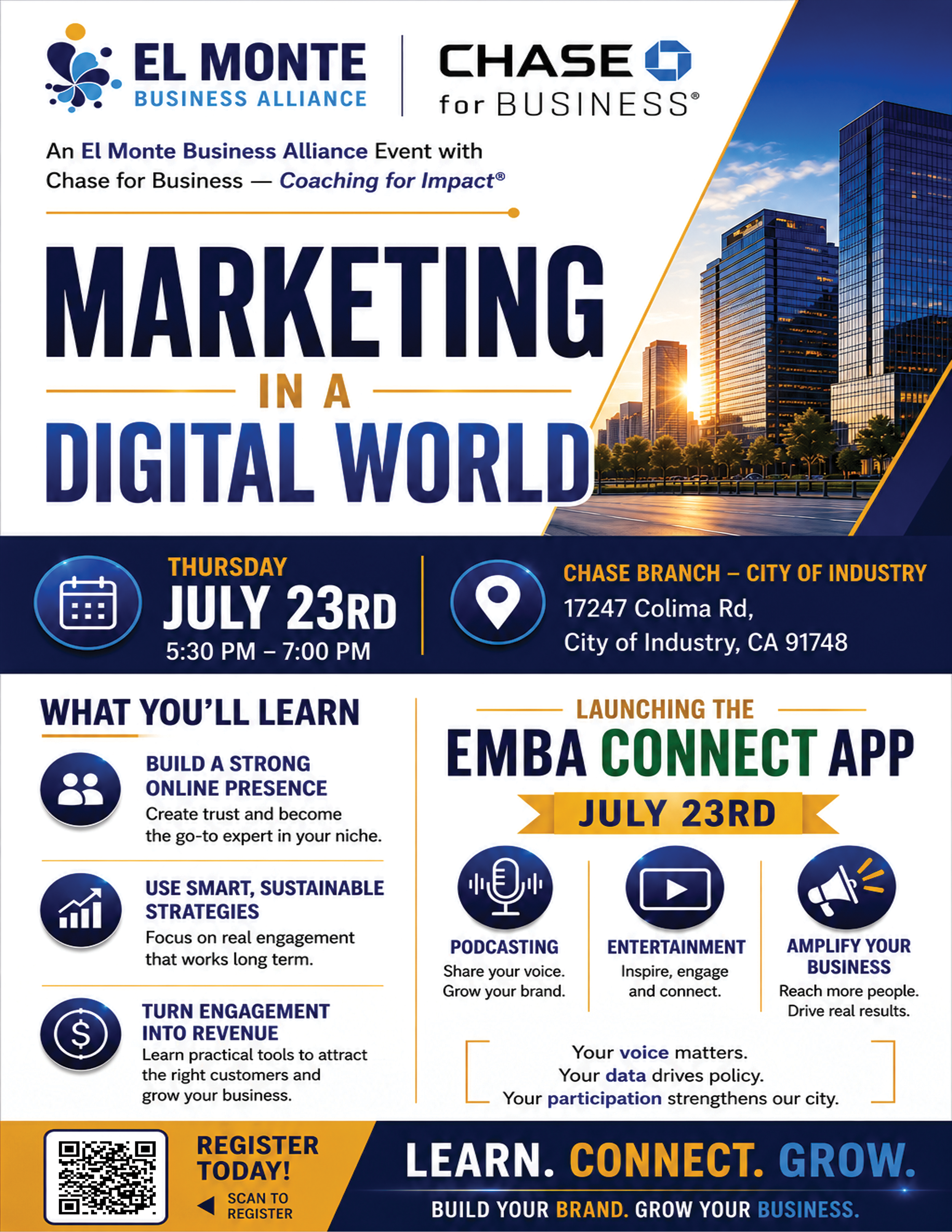 MARKETING IN A DIGITAL WORLD - with Chase for Business - Coaching for Impact