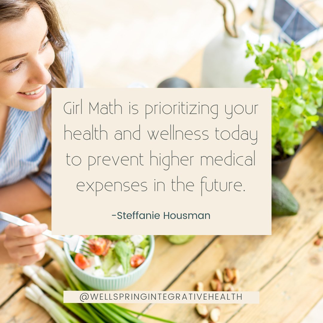 Girl Math: Investing in health today to save on medical bills tomorrow. 💪🌿 What do you prioritize? I'll gladly give up eating out &amp; more for quarterly detoxes, yearly at-home labs to check to make sure I am hitting my unique goals, and my pelot