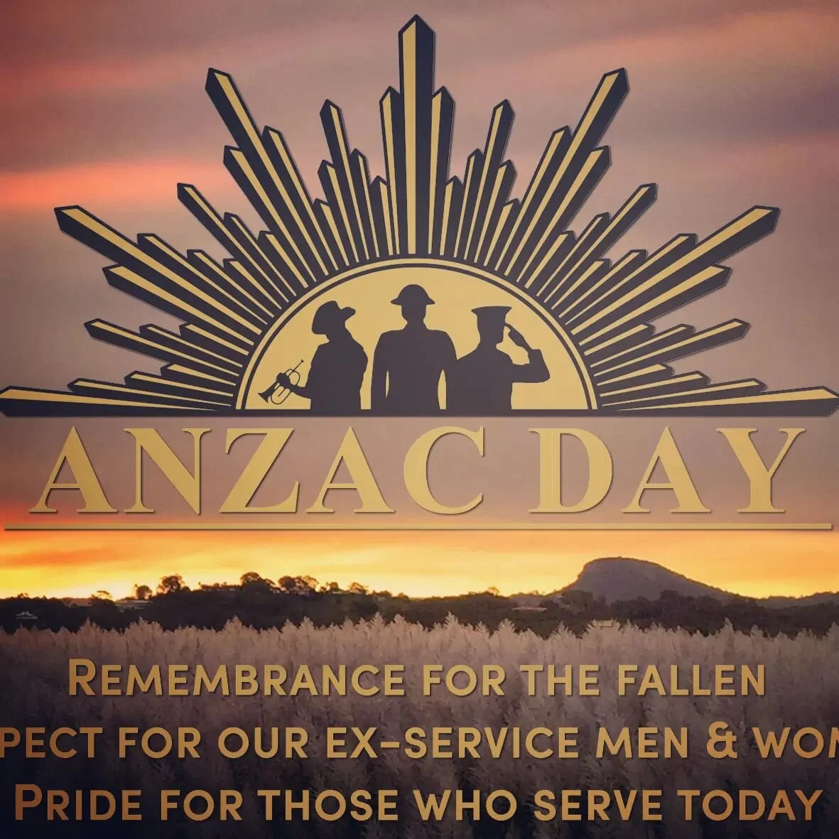 They will never be forgotten. Thank you to all our service men and women who have and are protecting our freedoms.
#anzacday #thankyou #lestweforget🌹 #army #airforce #navy