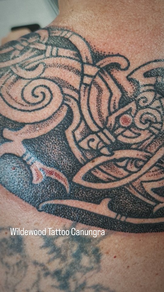 Thanks for visiting Matt.
Godmask and Ravens Next time.
#wildewoodtattoostudio #dotworktattoo #nordictattoo #qldtattooartist #dotworktattoo #annadaytattooist