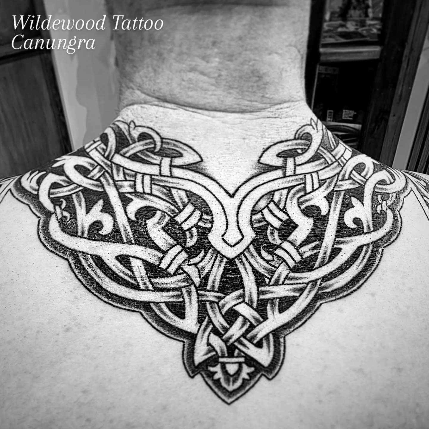 Odin godmask close up on Grant.