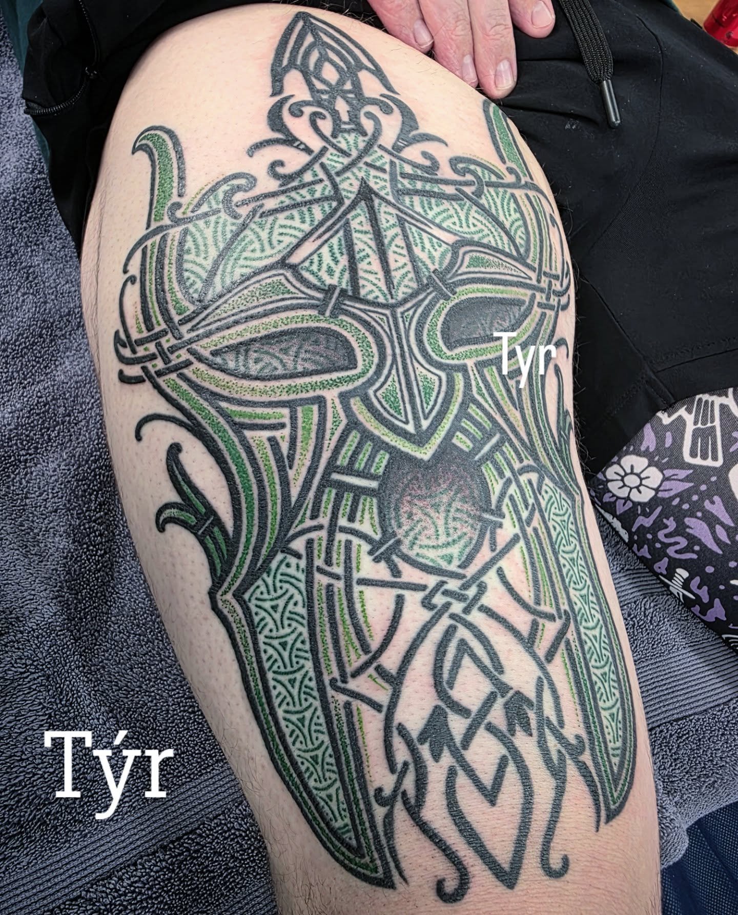 Jayden's T&yacute;r godmask was completed today. 
Thanks so much Jayden. 
Happy healing.