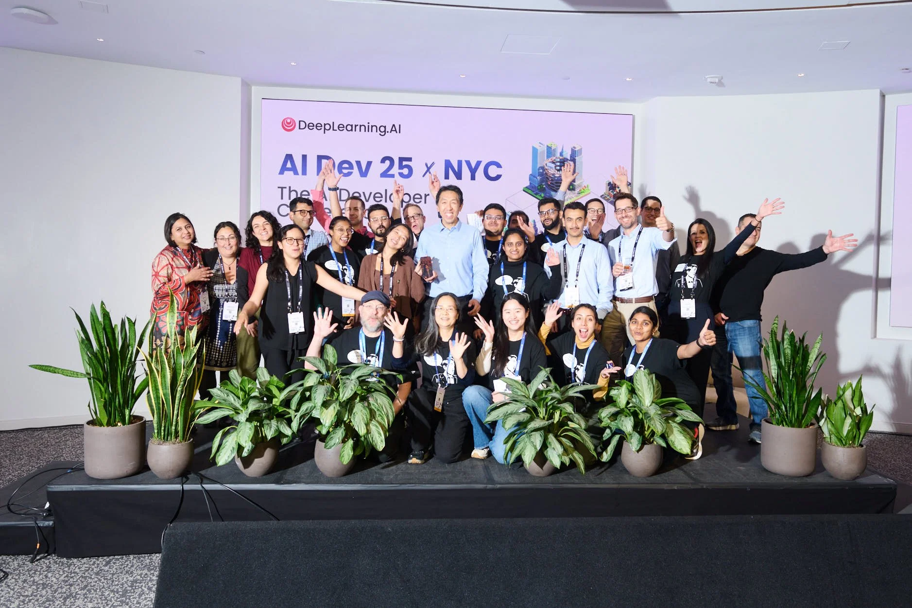 Deeplearning.AI Team Portrait with Andrew Ng, New York New York