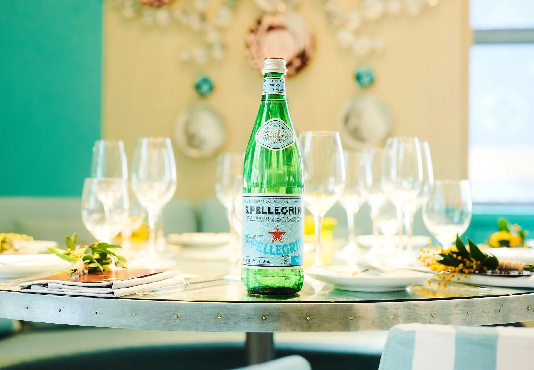 Professional event photograph for San Pellegrino in their collaboration with The Venetian at Tiffany's