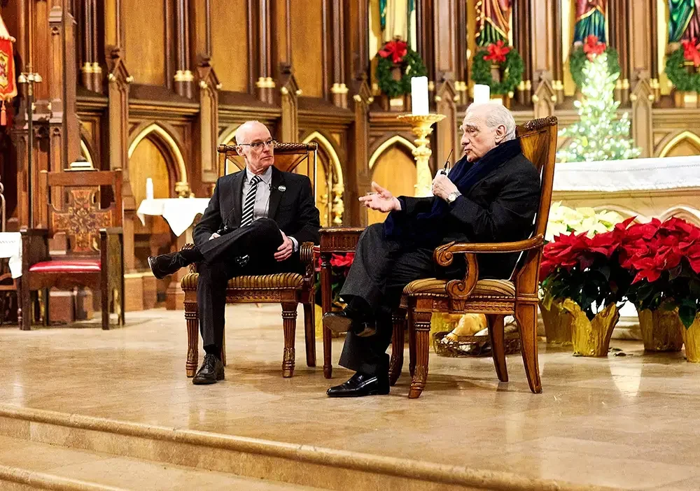 Martin Scorsese at a Q&A in New York City