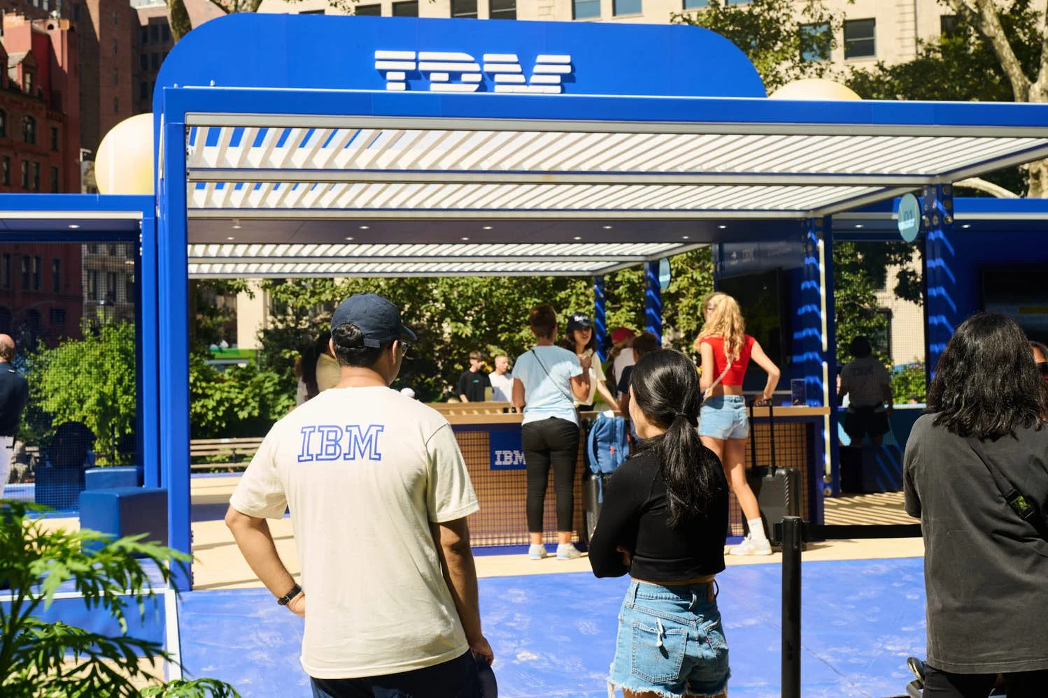 Attendee and a brand ambassador at IBM's spacecube installation