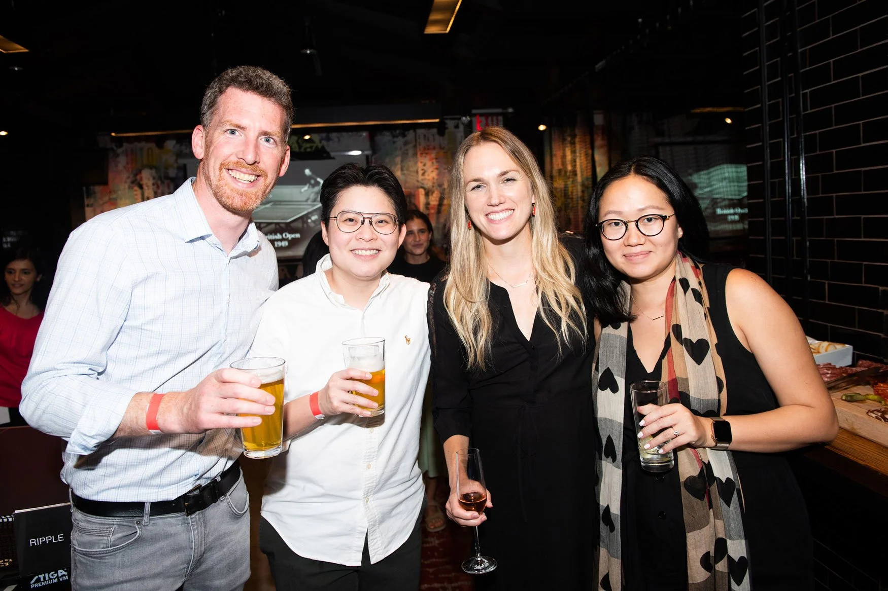 portrait of people at a party