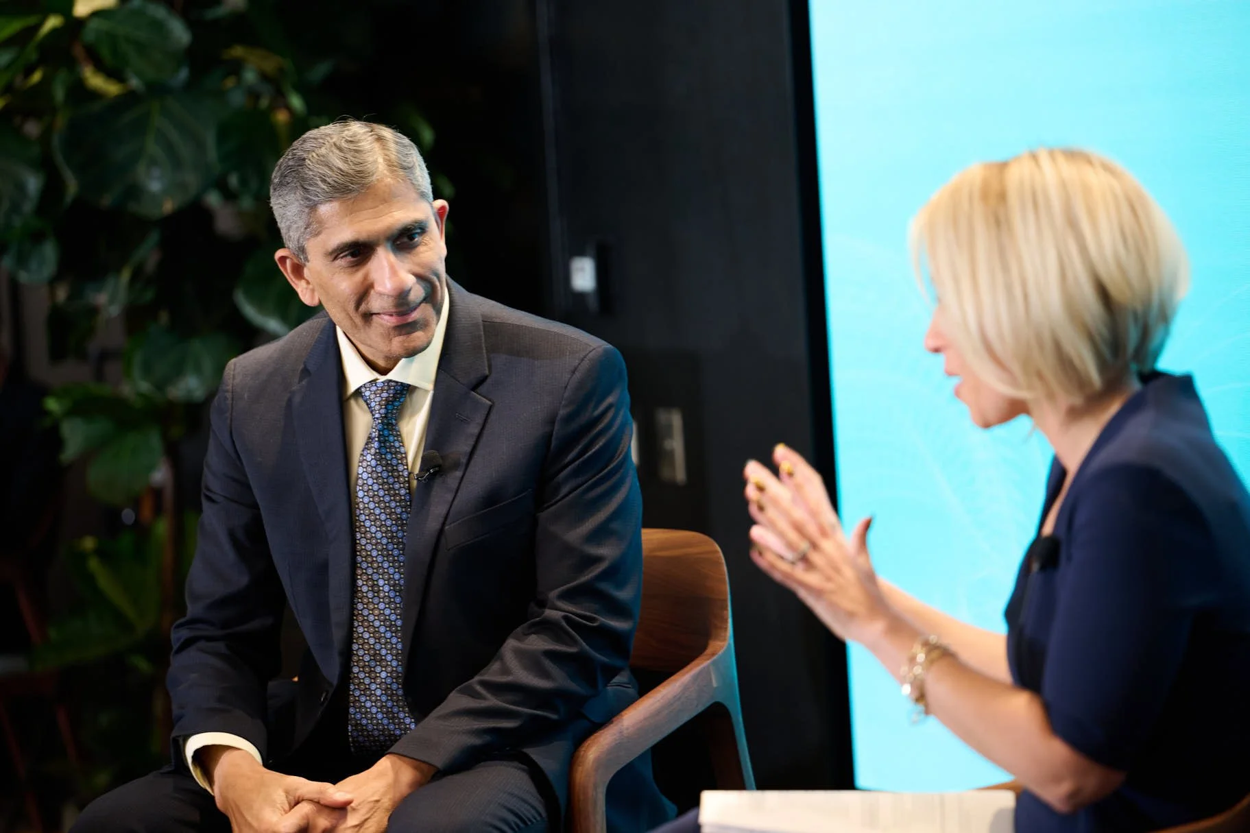 Professional event photo of Vimal Kapur on stage at nasdaq