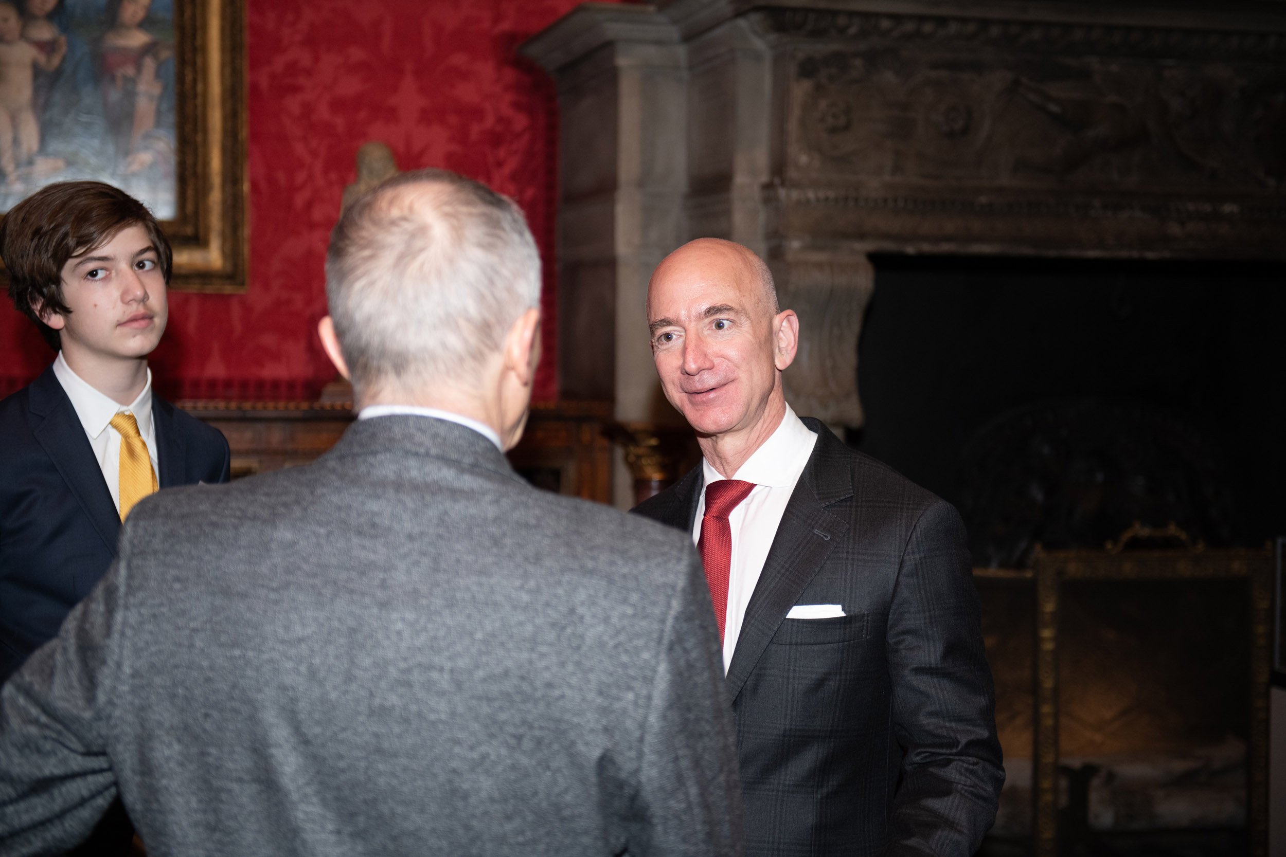 Men Talking in Professional Event Photograph
