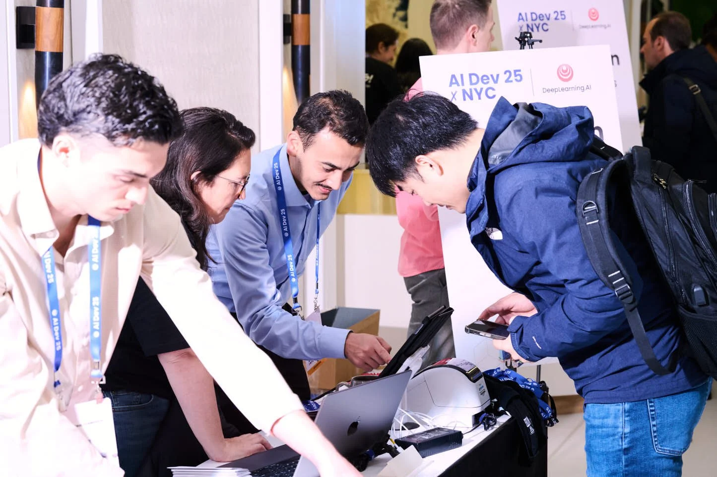 Guest check-in at deeplearning.ai conference