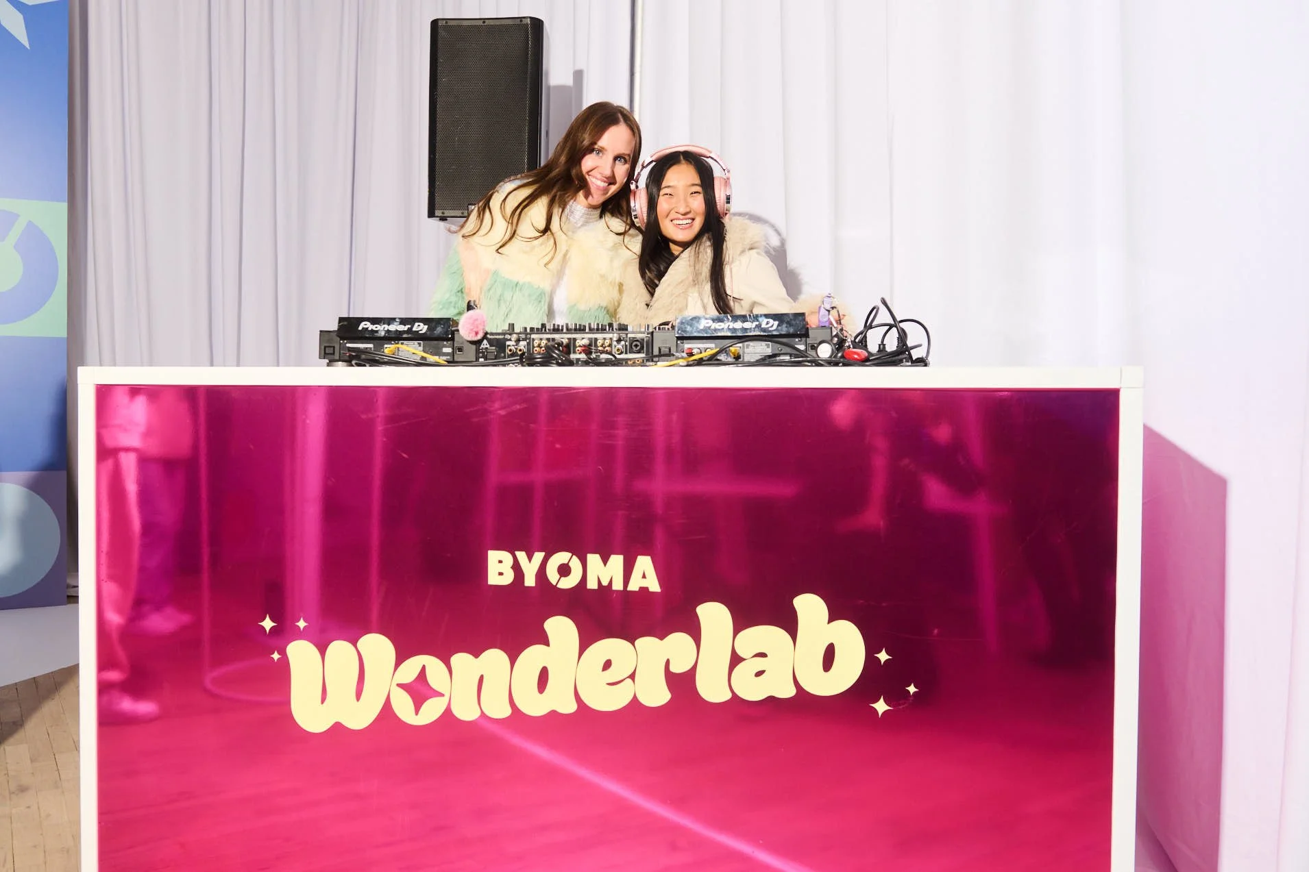 DJs at the byoma pop up 