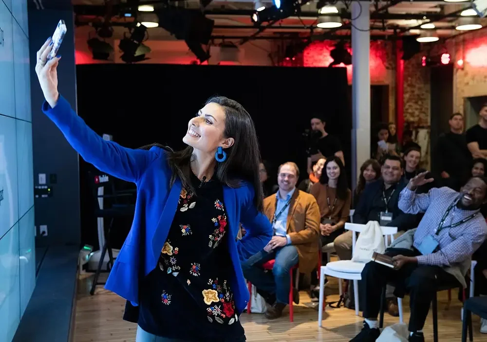 Natalie Arcuri at Youtube HQ, New York City