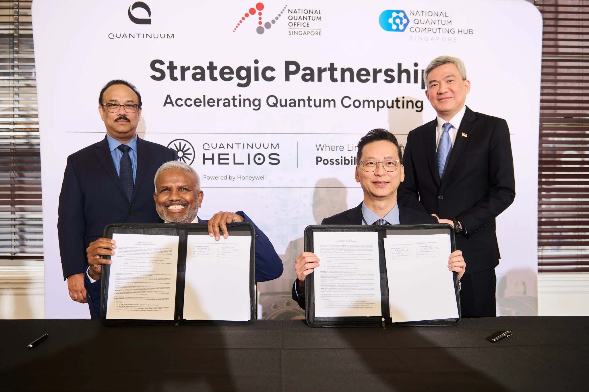 Quantinuum CEO Rajeeb Hazra at partnership signing, NYC