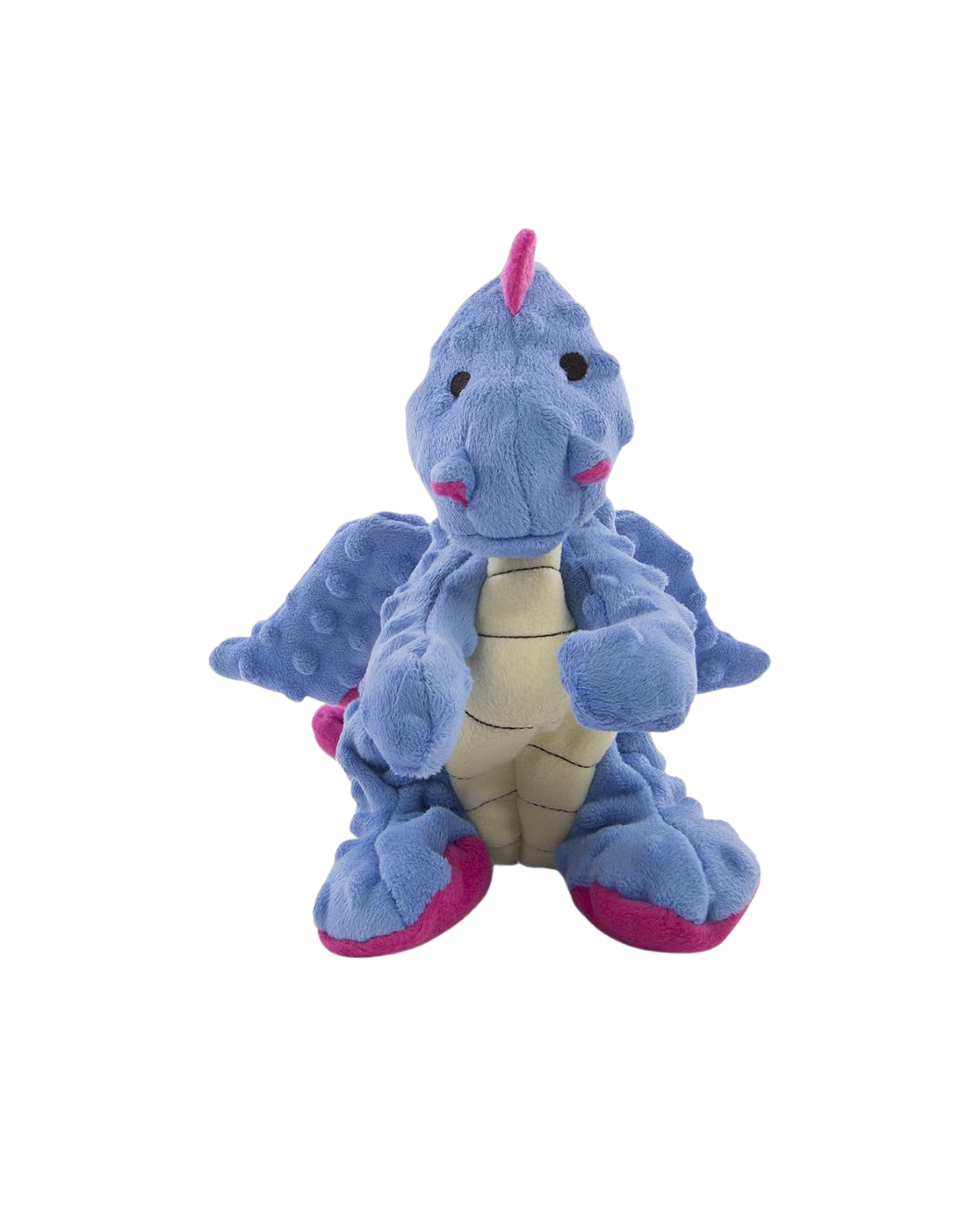 Purple Plush Dragon Squeaky Dog Toy