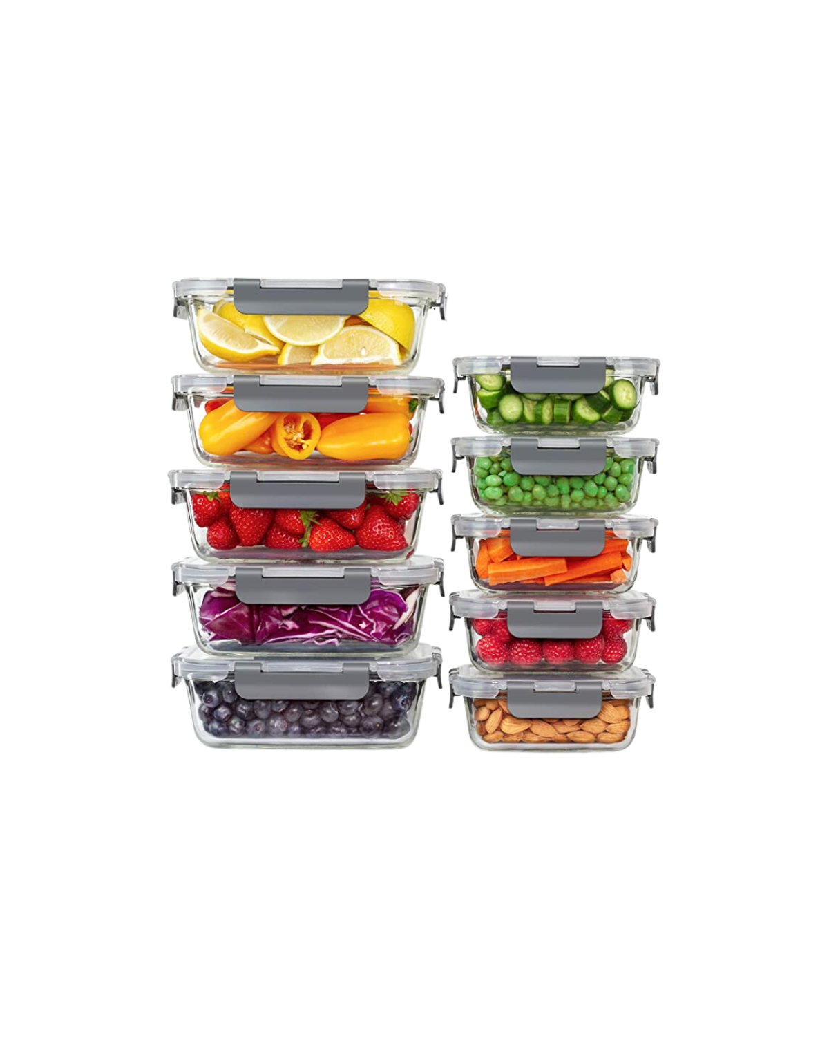 Glass Meal Prep Containers with Lids