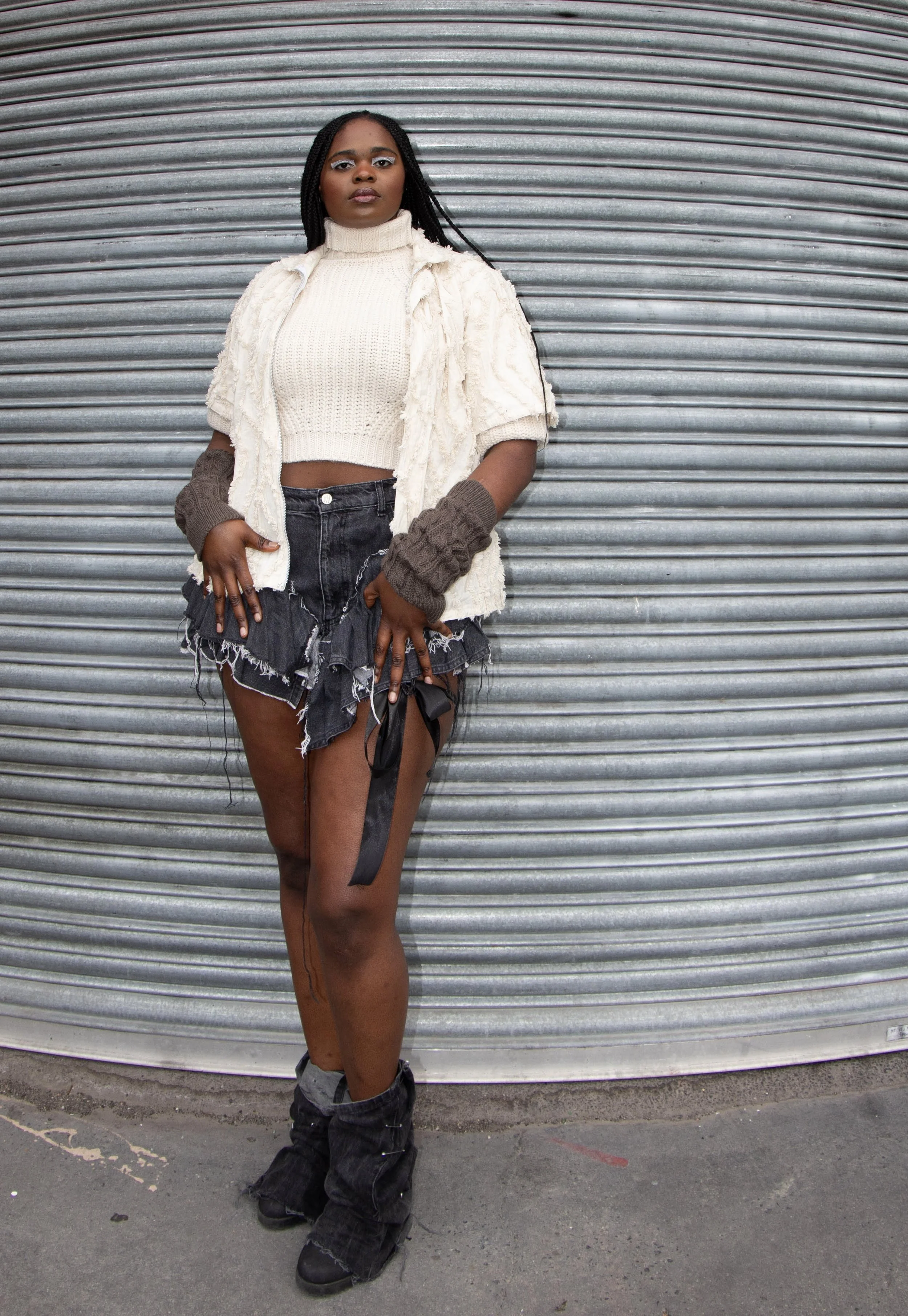 Revived Denim in Riana's underground-esque Photoshoot