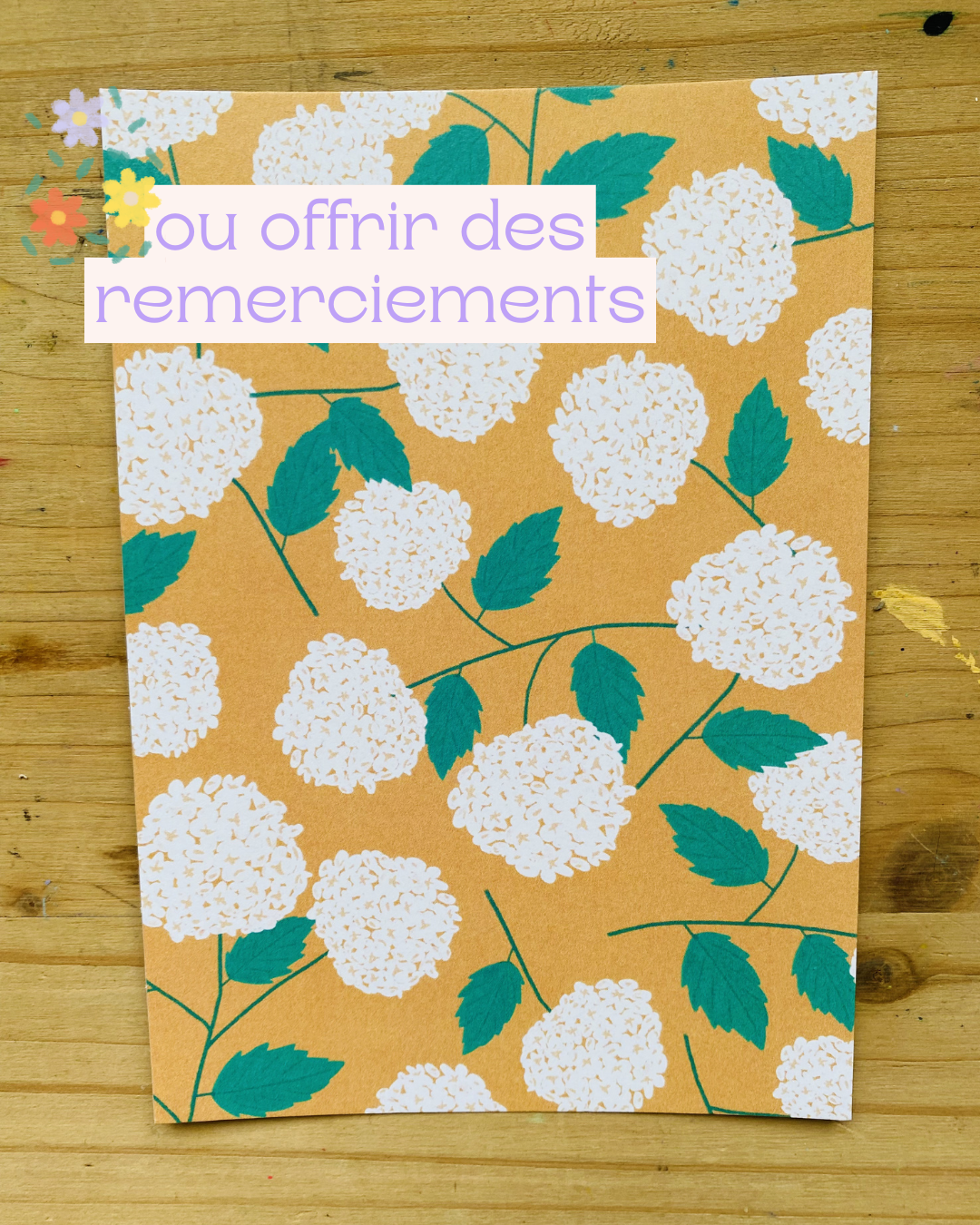 Carte hortensias