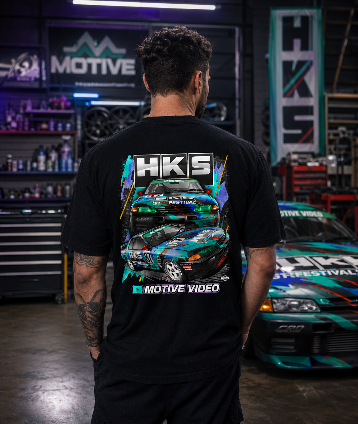 HKS x Motive Video Collaboration T-Shirt