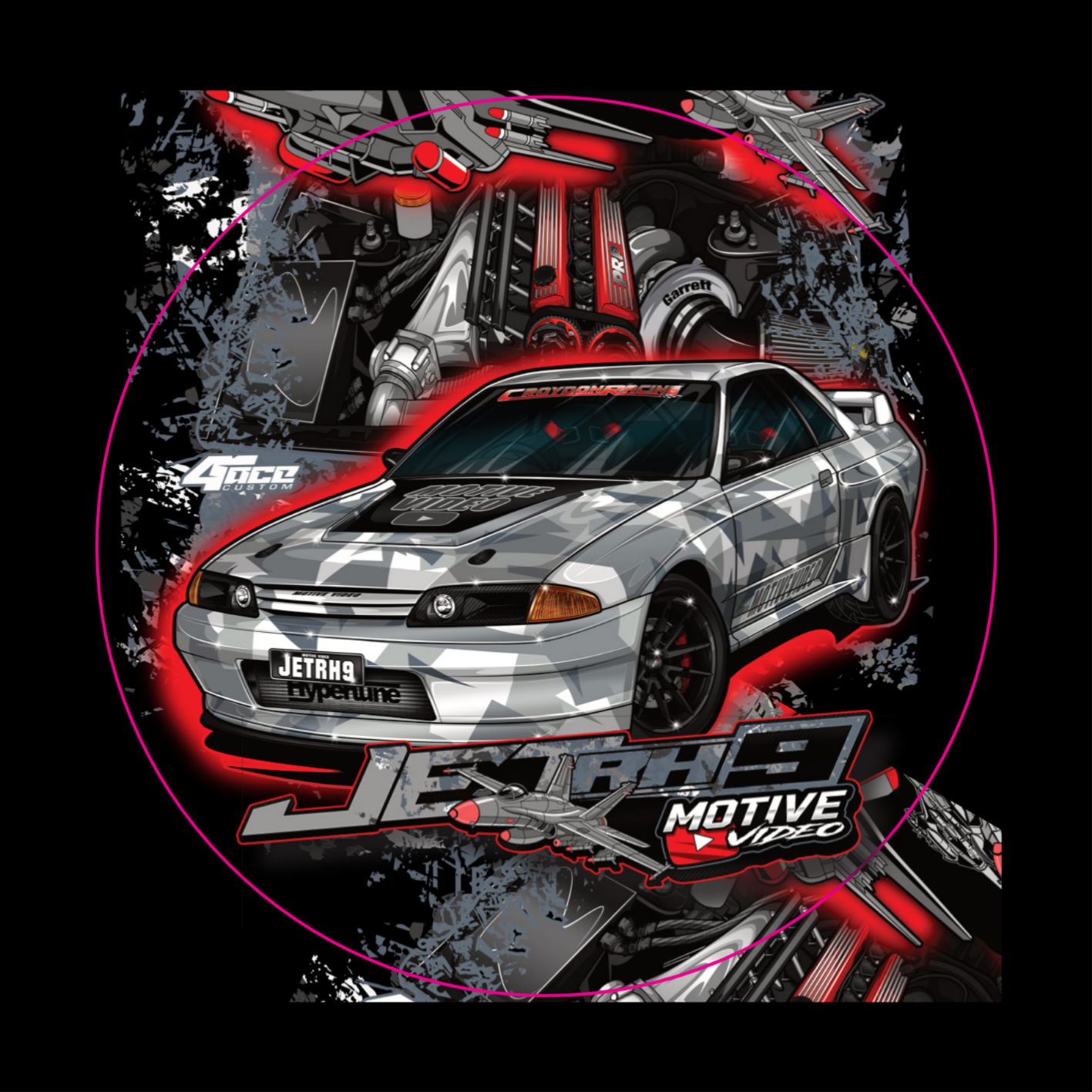 JETRH9 Sticker