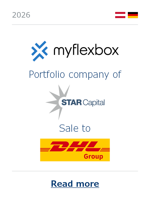 Cameron Barney Herbst Hilgenfeldt ("CBHH") advises STAR Capital on the sale of myflexbox to DHL Group