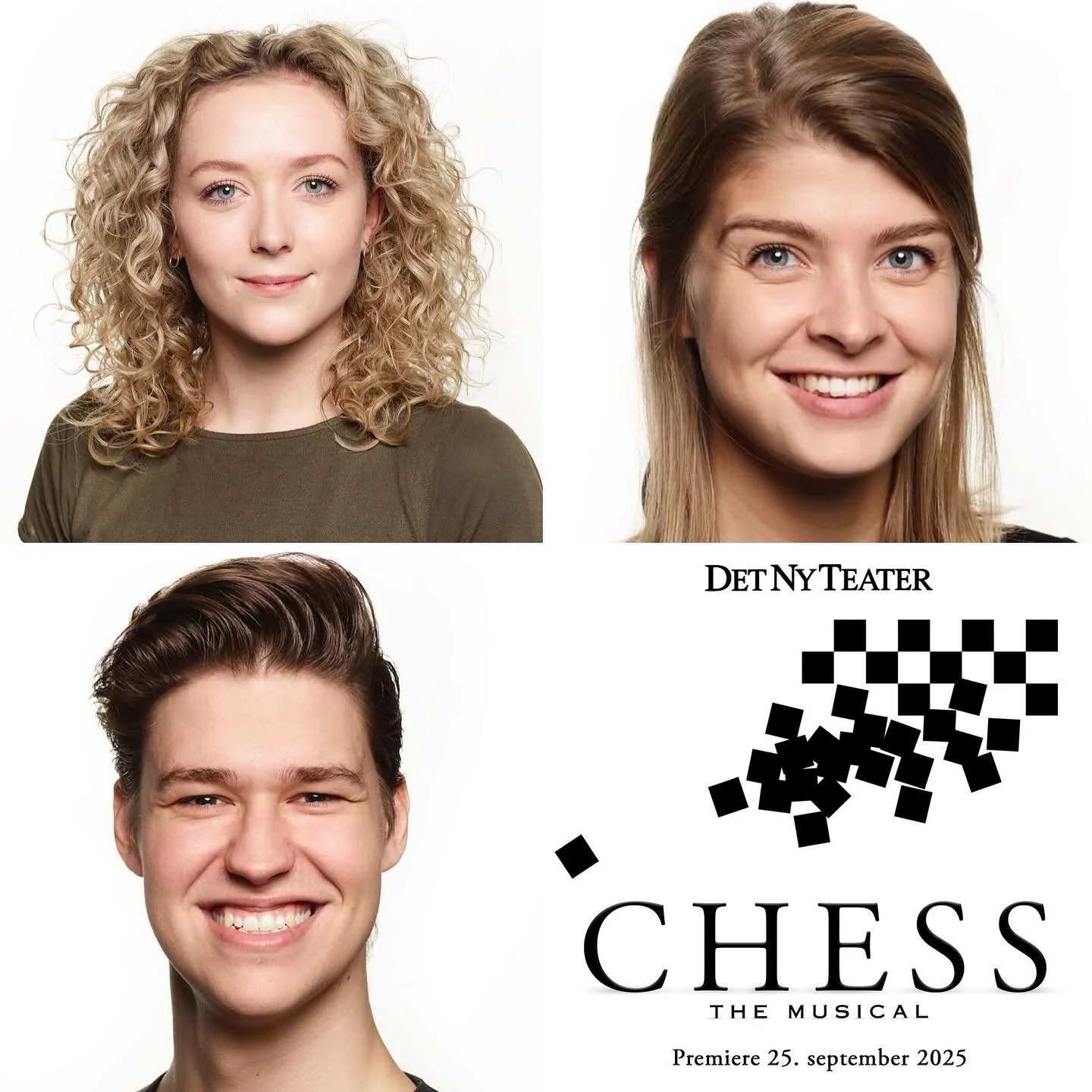 Good Luck to 
Christine Ramlow Toft ,
Christian Haagen Birkvang,
Marie Gersholm Baktoft for tonight&rsquo;s premiere of Chess @detnyteater