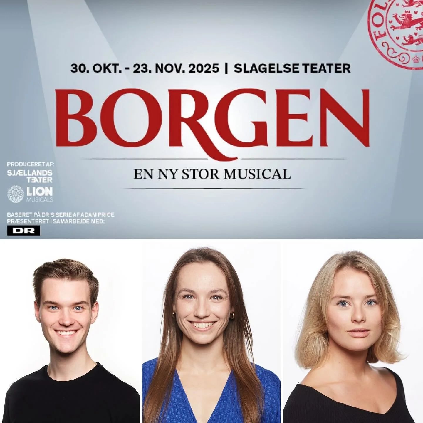 Good Luck to Markus Planck,
Juliette Schaufuss and
Mathilde Korsholm for tonight&rsquo;s premiere of Borgen @sjaellandsteater