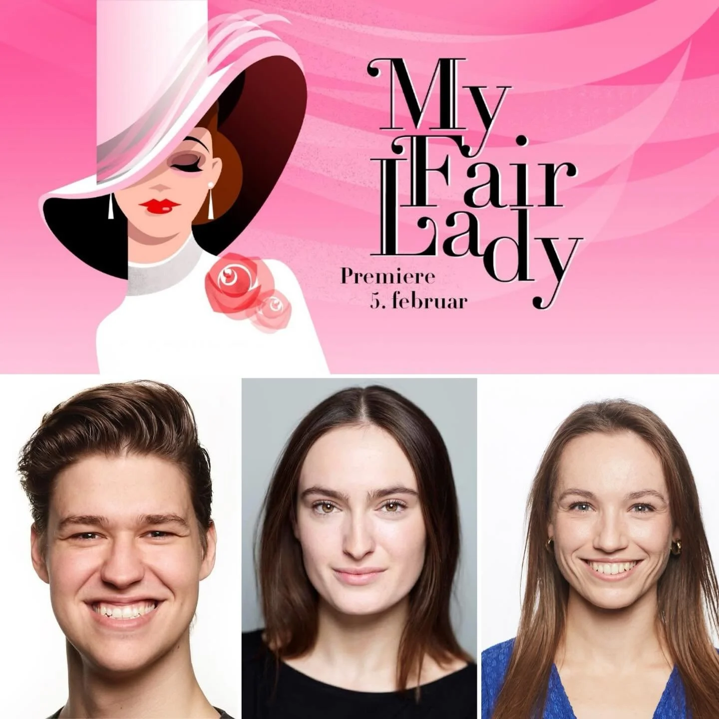 Good Luck to 
Christian Haagen Birkvang,
Mira Balloli and Juliette Schaufuss for tonight&rsquo;s premiere of 
My Fair Lady @detnyteater