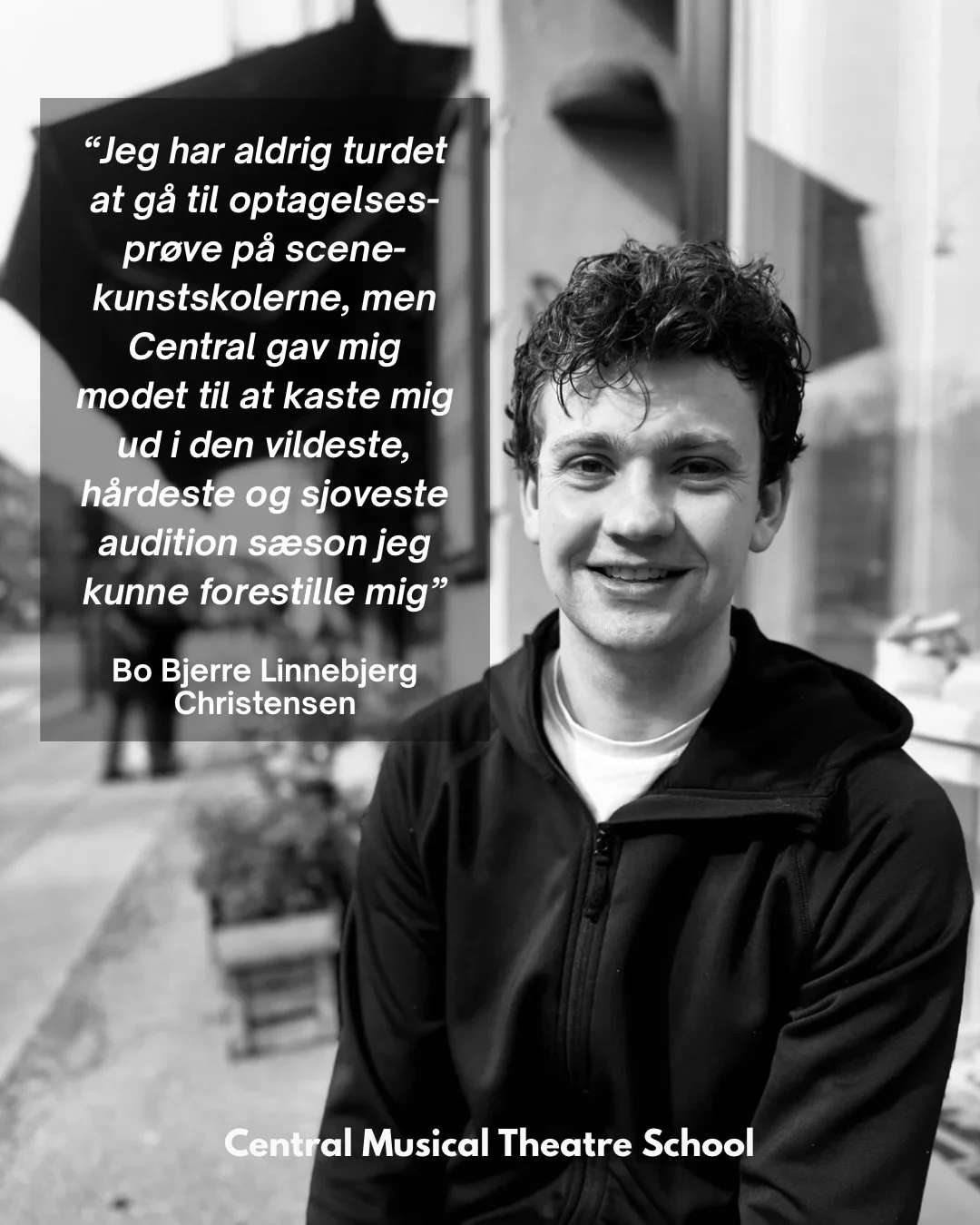 Last chance to join our first audition day May 10th for Central 2026-27! 🌷

@bolinnebjerg14 is one of our danish students and was recently accepted to Performing Arts School in Gothenburg! 

If you want a supportive, fun and challenging year studyin