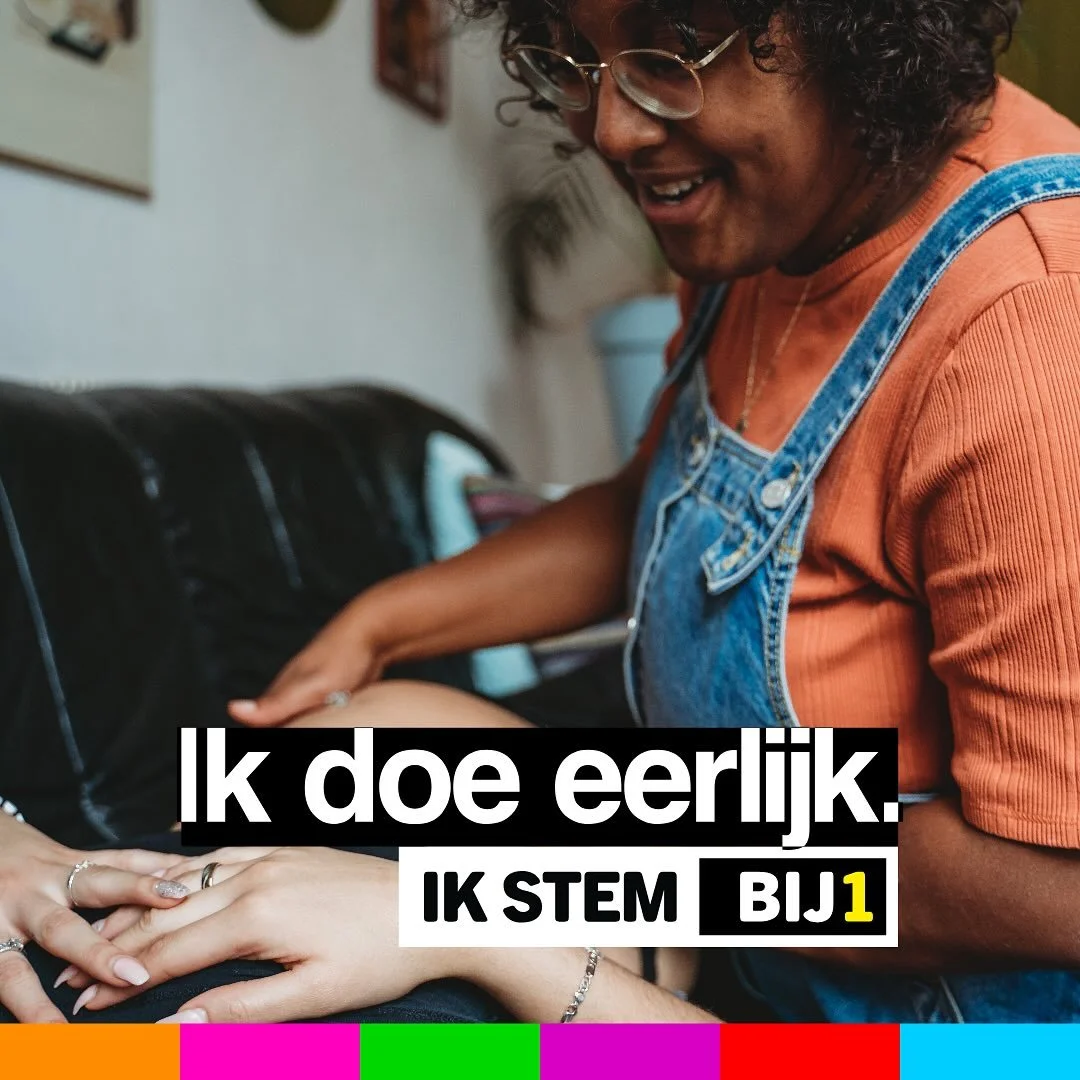 morgen mogen we weer naar de stembus! 🗳️ en dat is belangrijk, voor jezelf, voor je medemens, en zeker ook voor zwangeren, ouders en kinderen. ik stem dit jaar @politiek_bij1 omdat IEDEREEN bestaansrecht en zorg verdient en ik geloof dat dat niets v