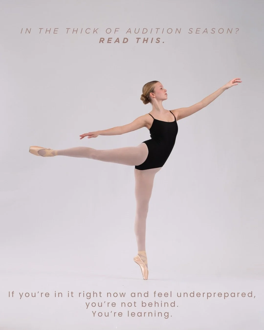 If you&rsquo;re mid-audition season and realizing you wish you had different photos or had prepared differently, take a breath.

So many dancers figure this out during the process, not before it.

This season can still be useful.

Pay attention to wh