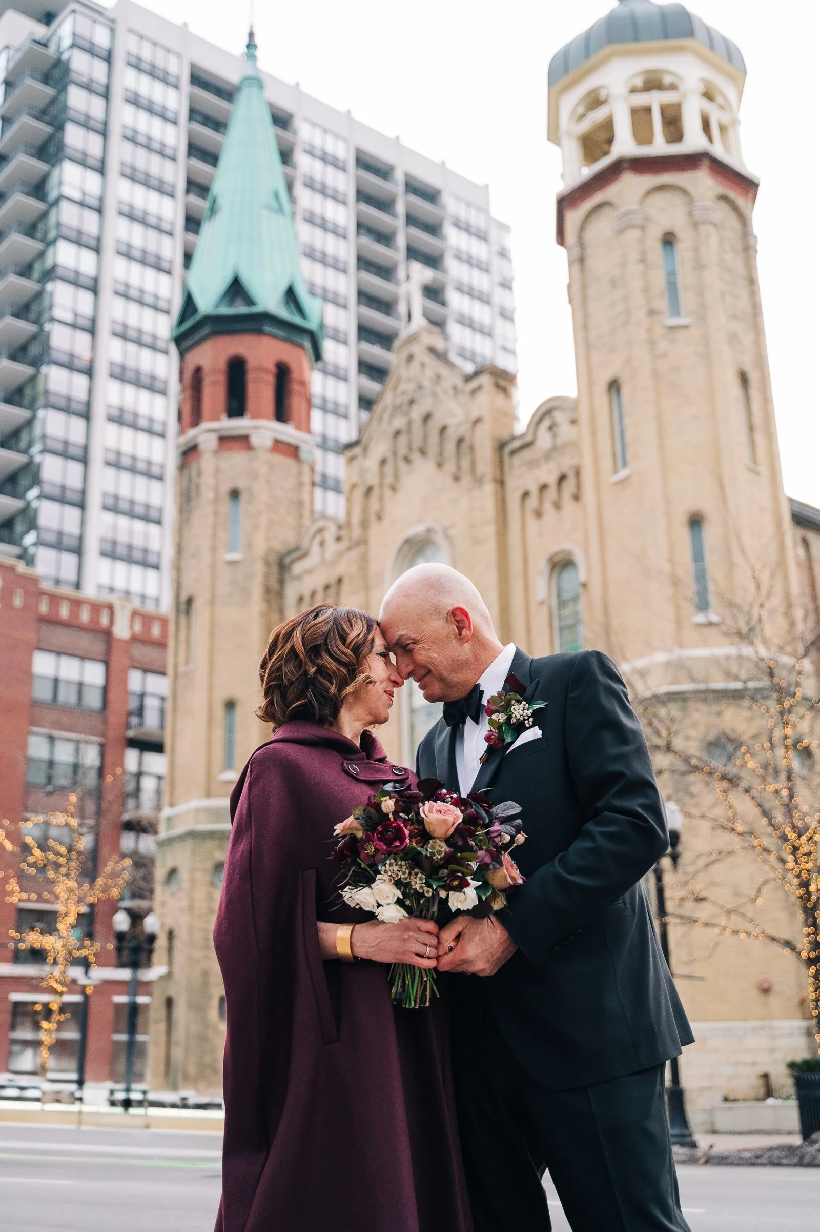 Donna + Jeff’s Elegant Winter Wedding in Chicago at Old St. Patrick’s Church &amp; Loft Lucia