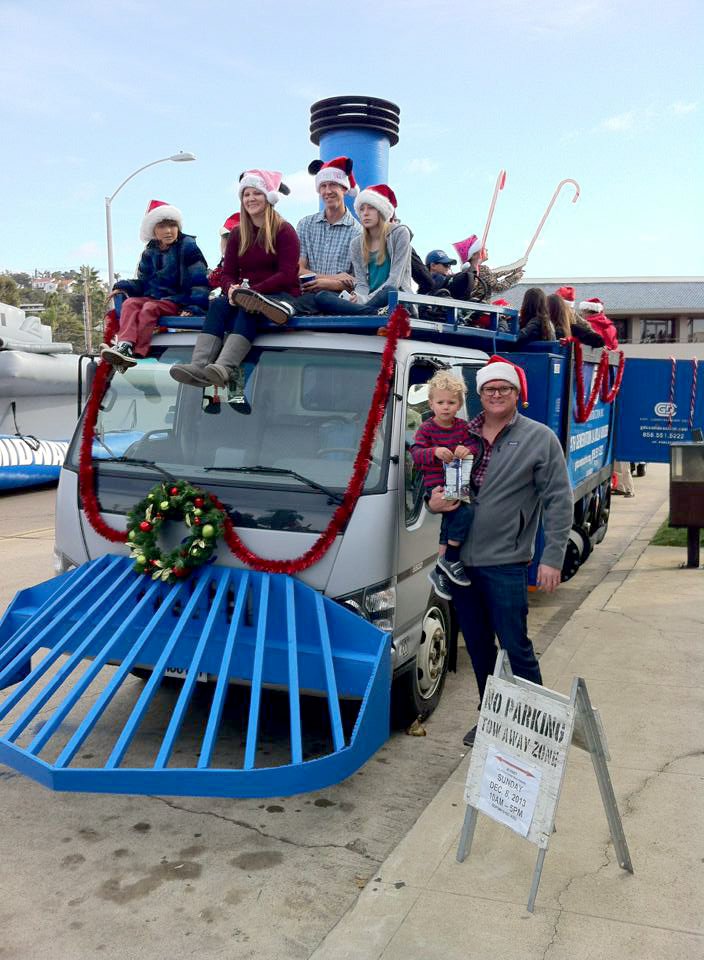 THE DEWHURST FAMILY HAS BEEN INVOLVED WITH THE LA JOLLA CHRISTMAS PARADE SINCE ITS INCEPTION IN 1954.