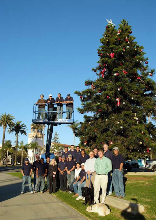 GEORGE DEWHURST PLANTED THE ORIGINAL LA JOLLA CHRISTMAS TREE IN 1983, AND GDC HAS DECORATED IT EVERY YEAR SINCE.